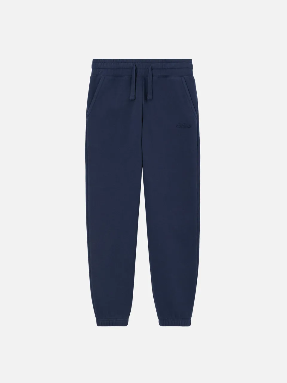 mc2-saint-barth-bolt-jr-pantaloni-jogger-bambino-in-cotone-blu image 1