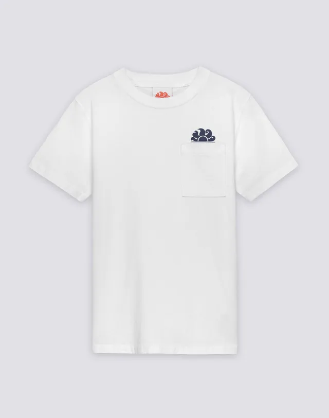 sundek-t-shirt-bambino-a-manica-corta-con-tasca-e-logo-cotone image 1