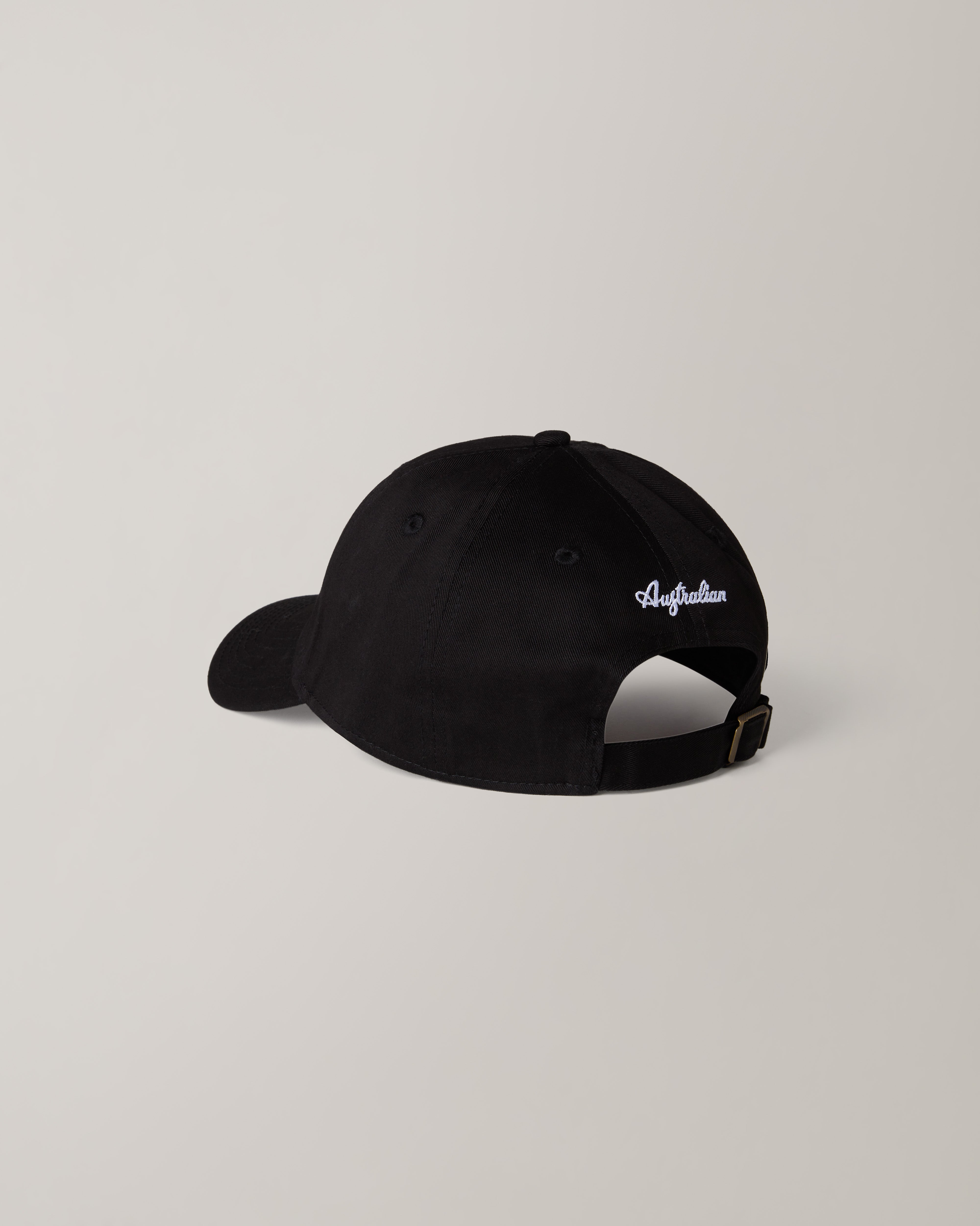 australian-essential-timeless-cap-dad-hat-nero-in-cotone image 3