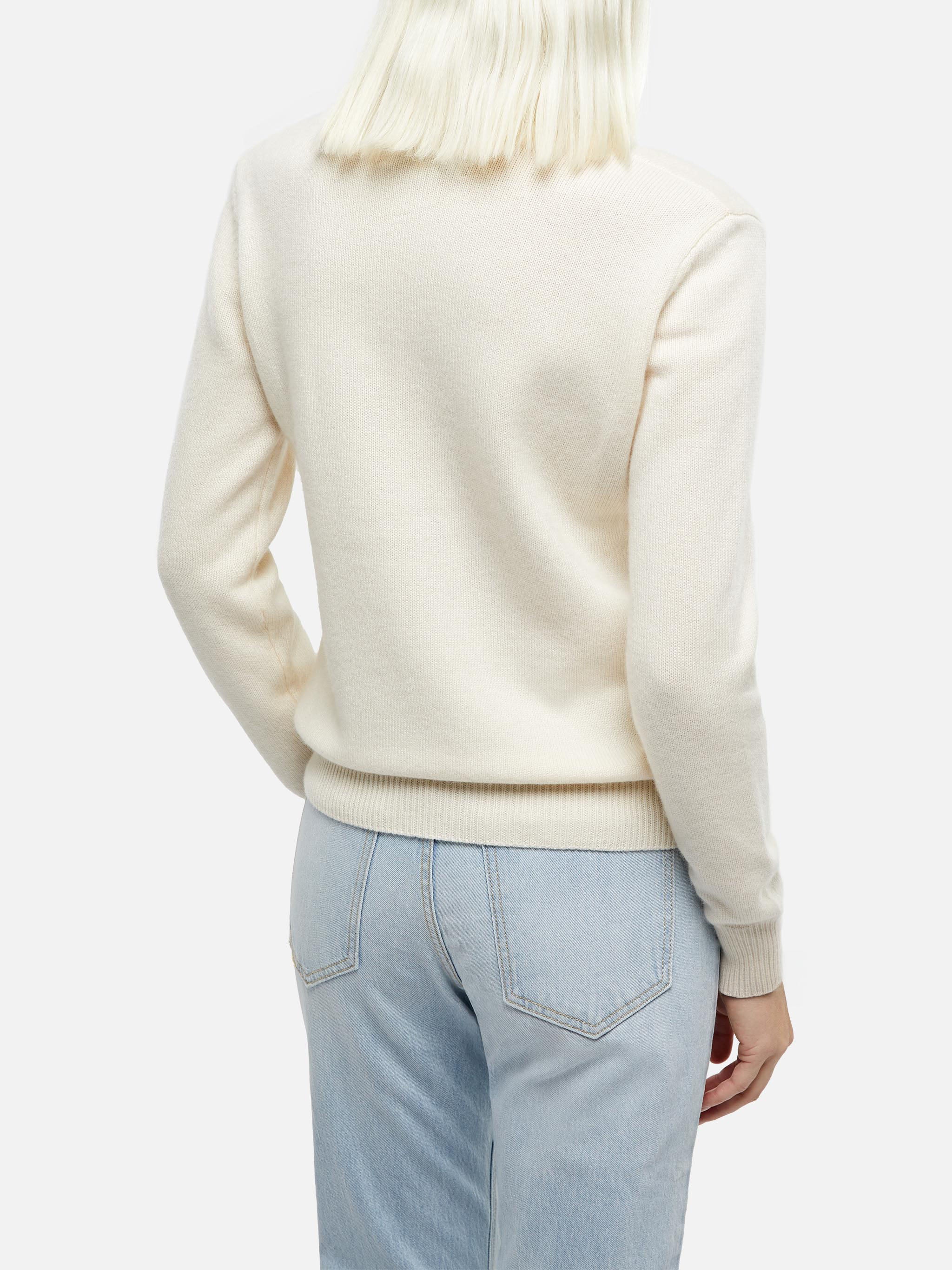 mc2-saint-barth-new-queen-maglione-donna-grigio-jacquard-viziata-lurex image 2