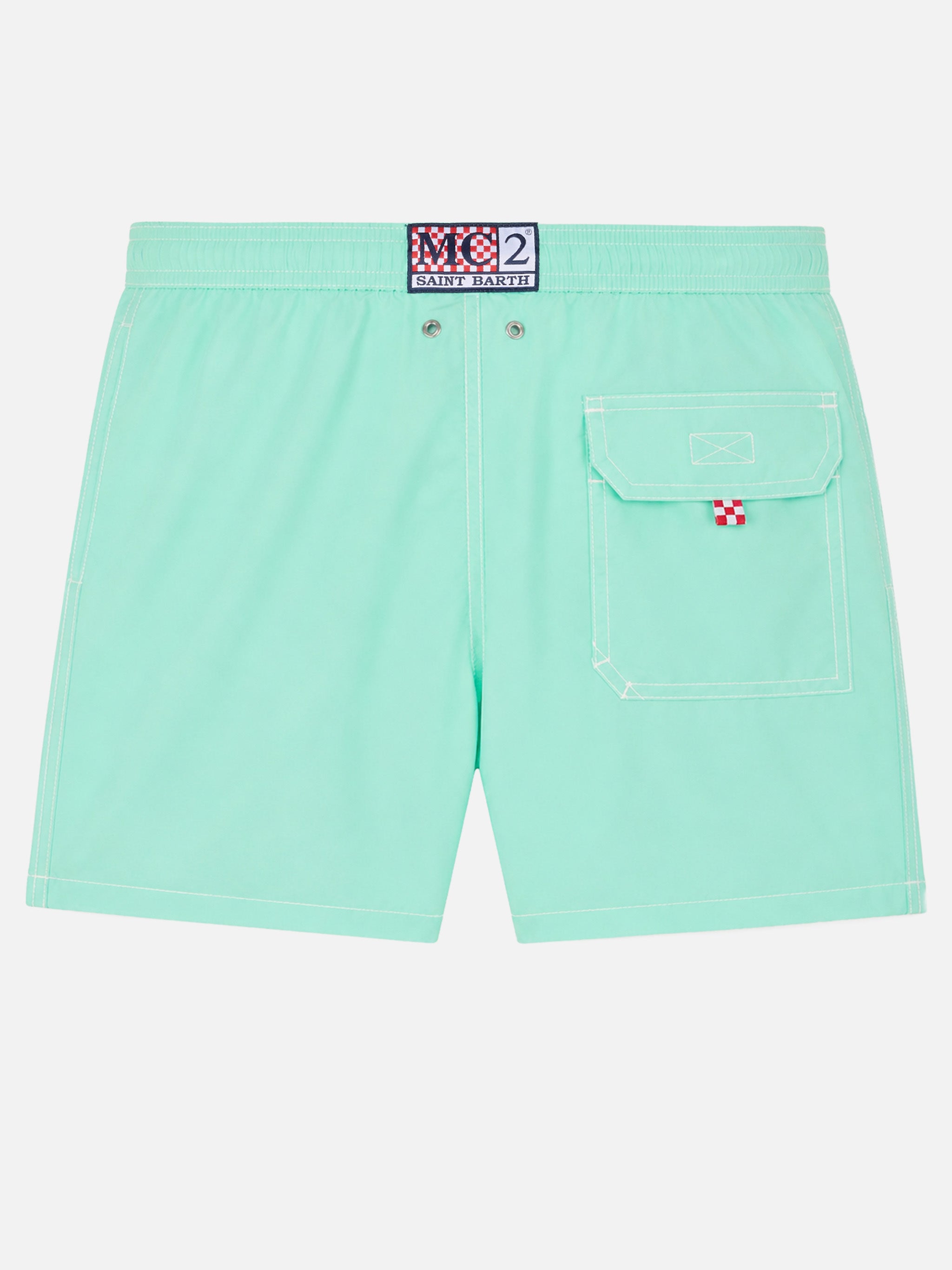 mc2-saint-barth-costume-patmos-uomo-verde-salvia-seersucker-leggero-classic-ligh image 2