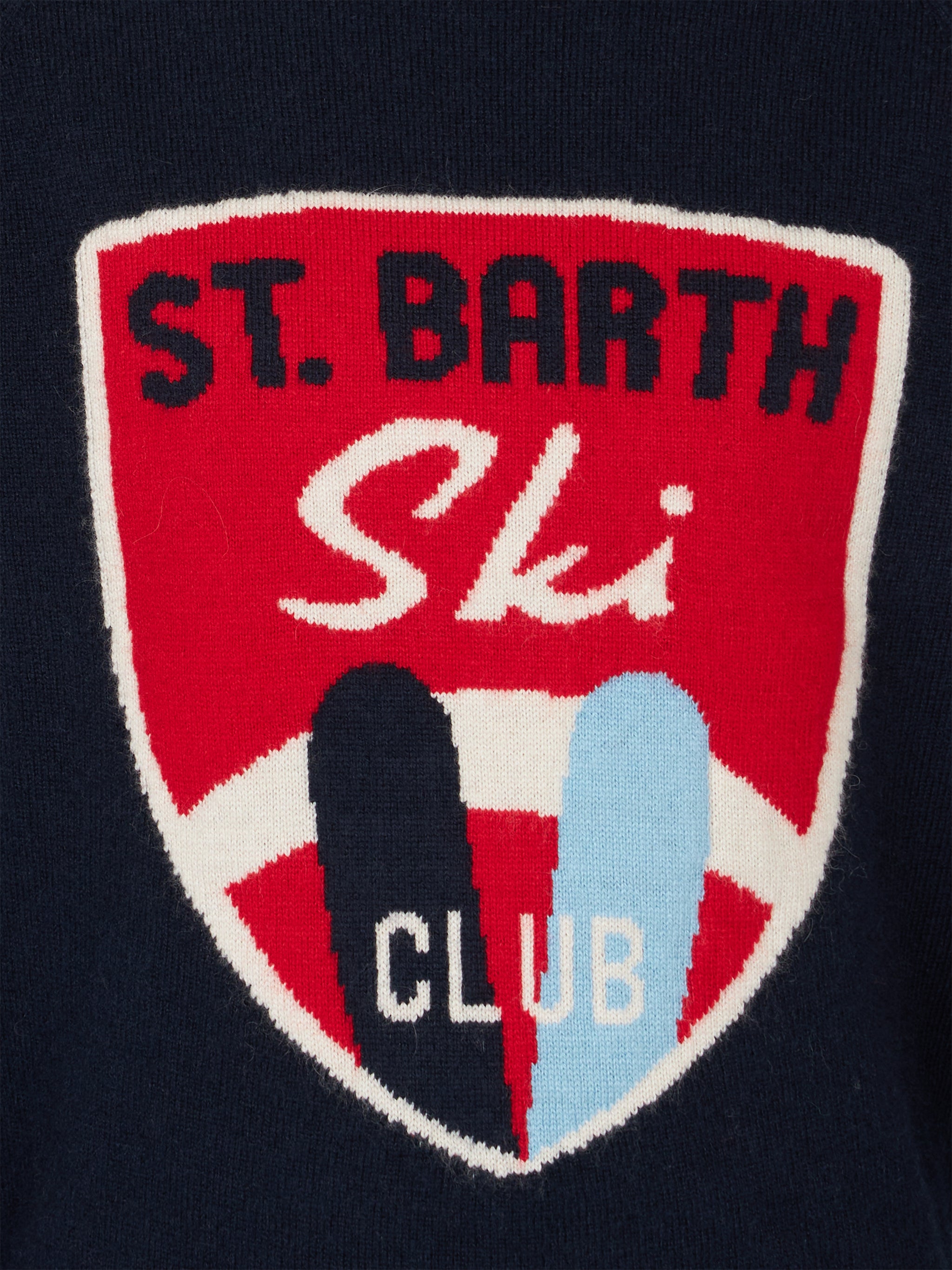 mc2-saint-barth-dou-maglione-girocollo-bambino-st-barth-ski-club-blu image 2
