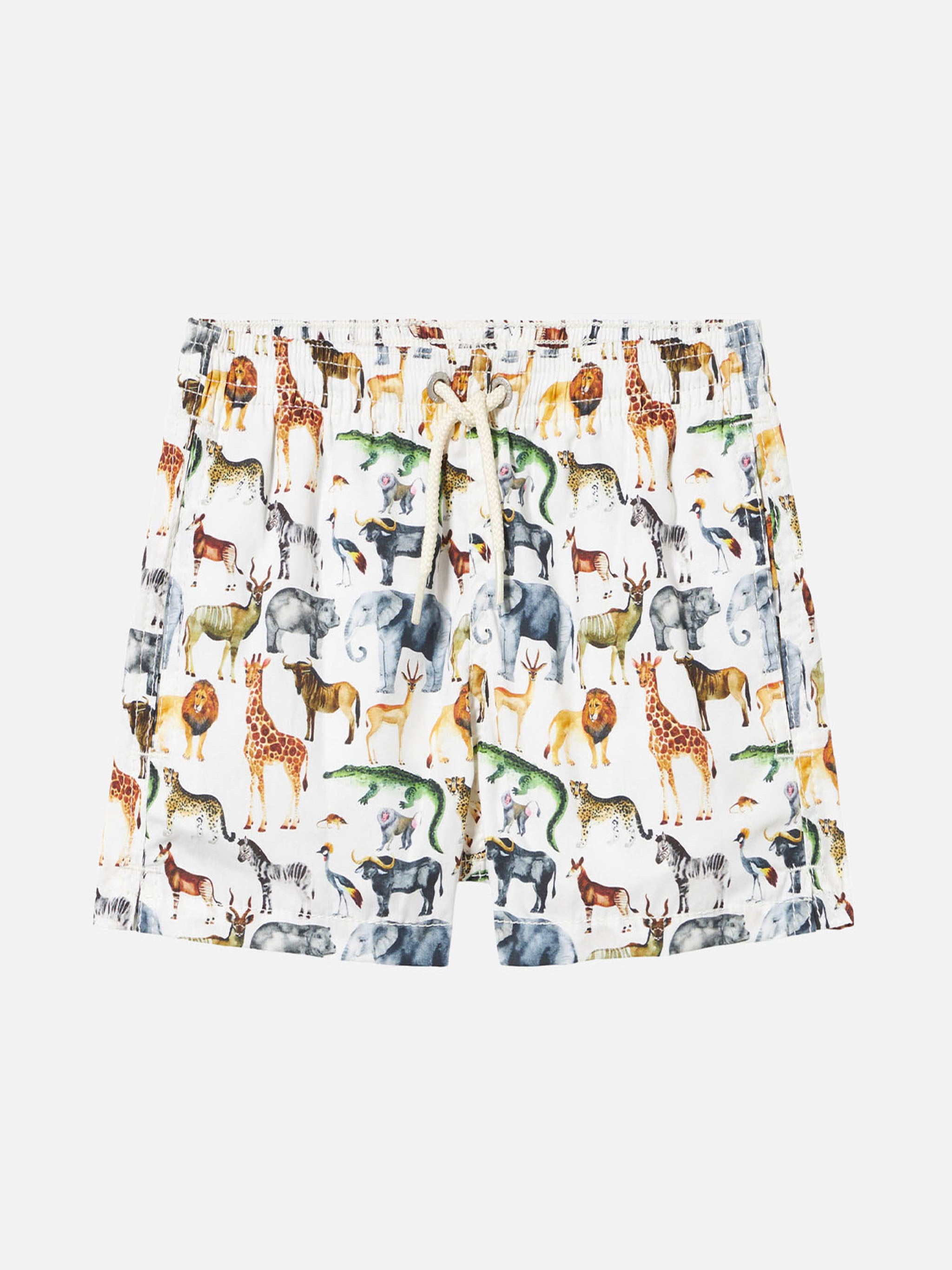 mc2-saint-barth-costume-bambino-in-cotone-con-stampa-zoo-africano image 1