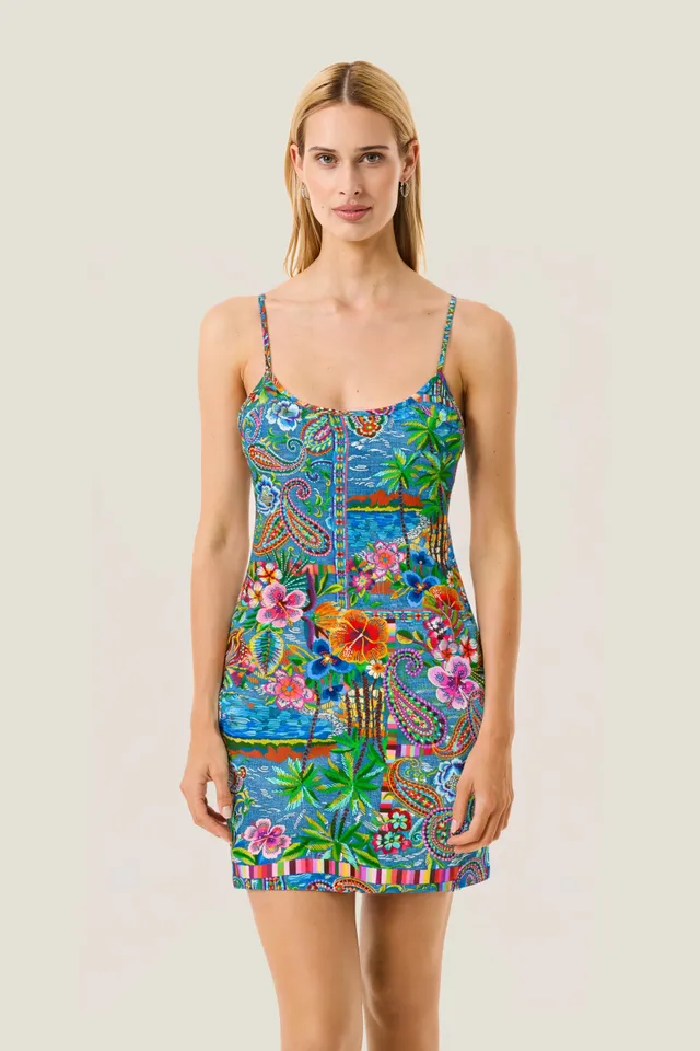 4giveness-abito-corto-denim-mexican-donna-cover-up image 1