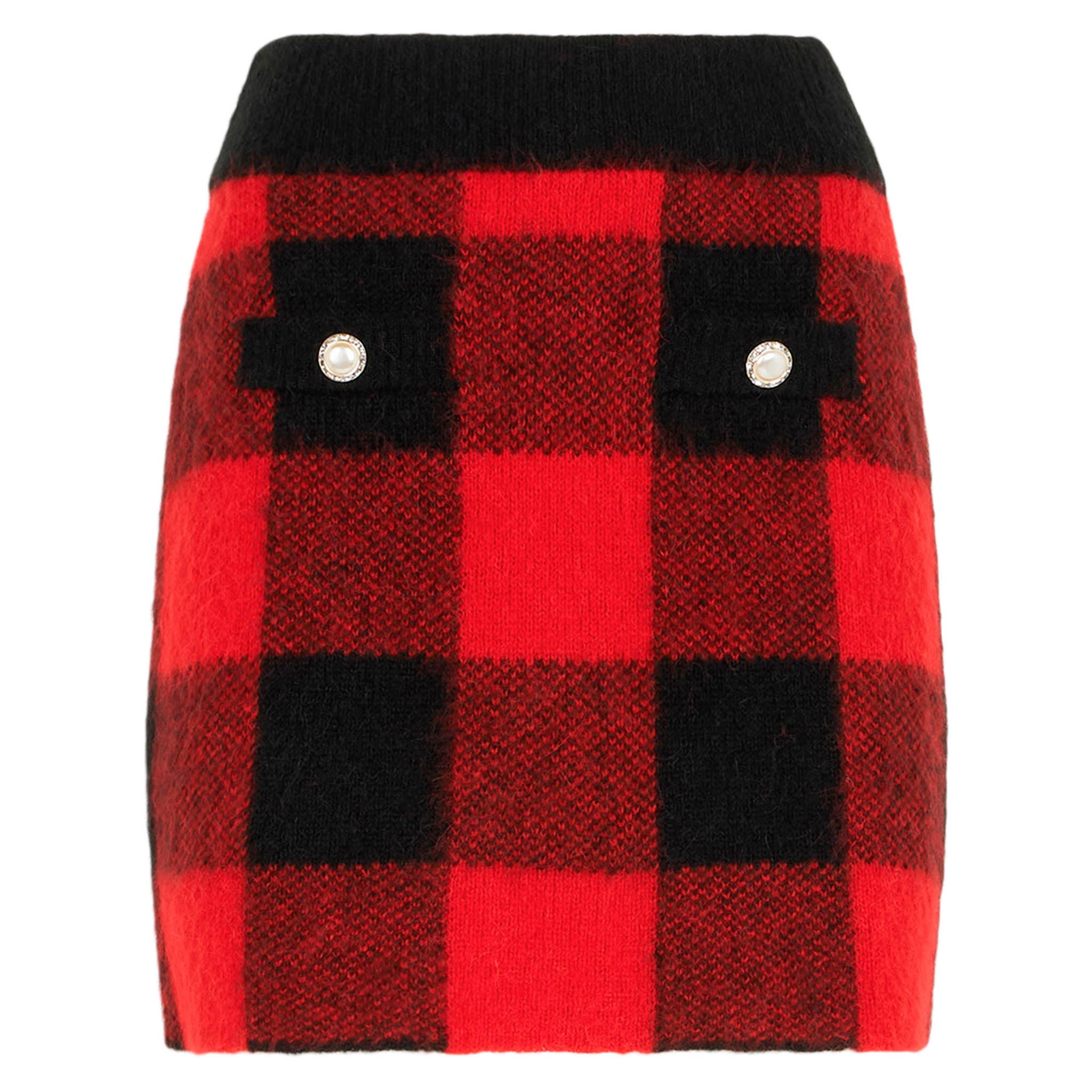 mc2-saint-barth-gonna-chatel-in-maglia-con-fantasia-tartan-rossa image 5