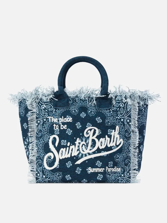 mc2-saint-barth-borsa-vanity-regular-tote-in-canvas-azzurro-stampa-bandana image 1