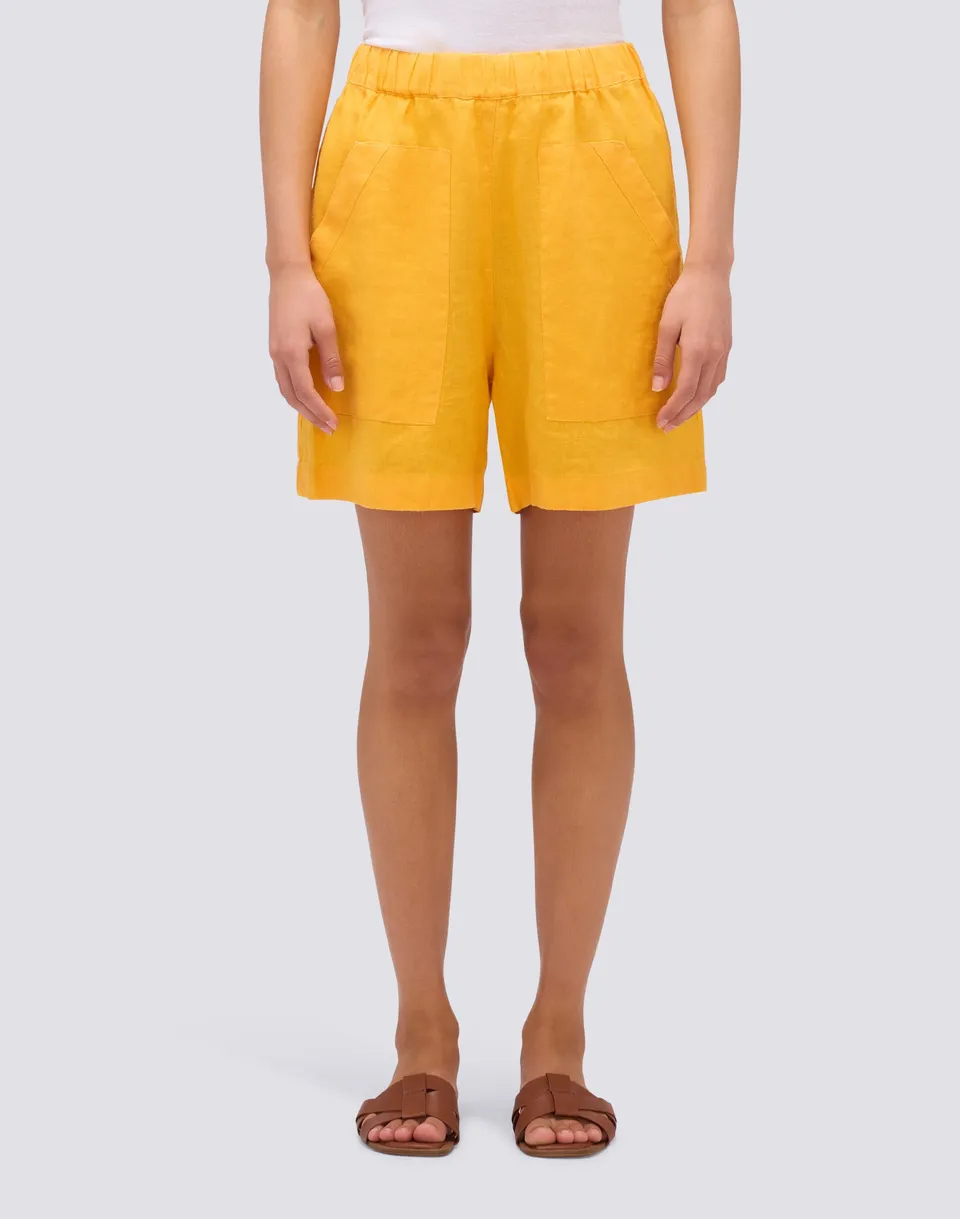 sundek-shorts-donna-in-lino-vita-elasticata image 1