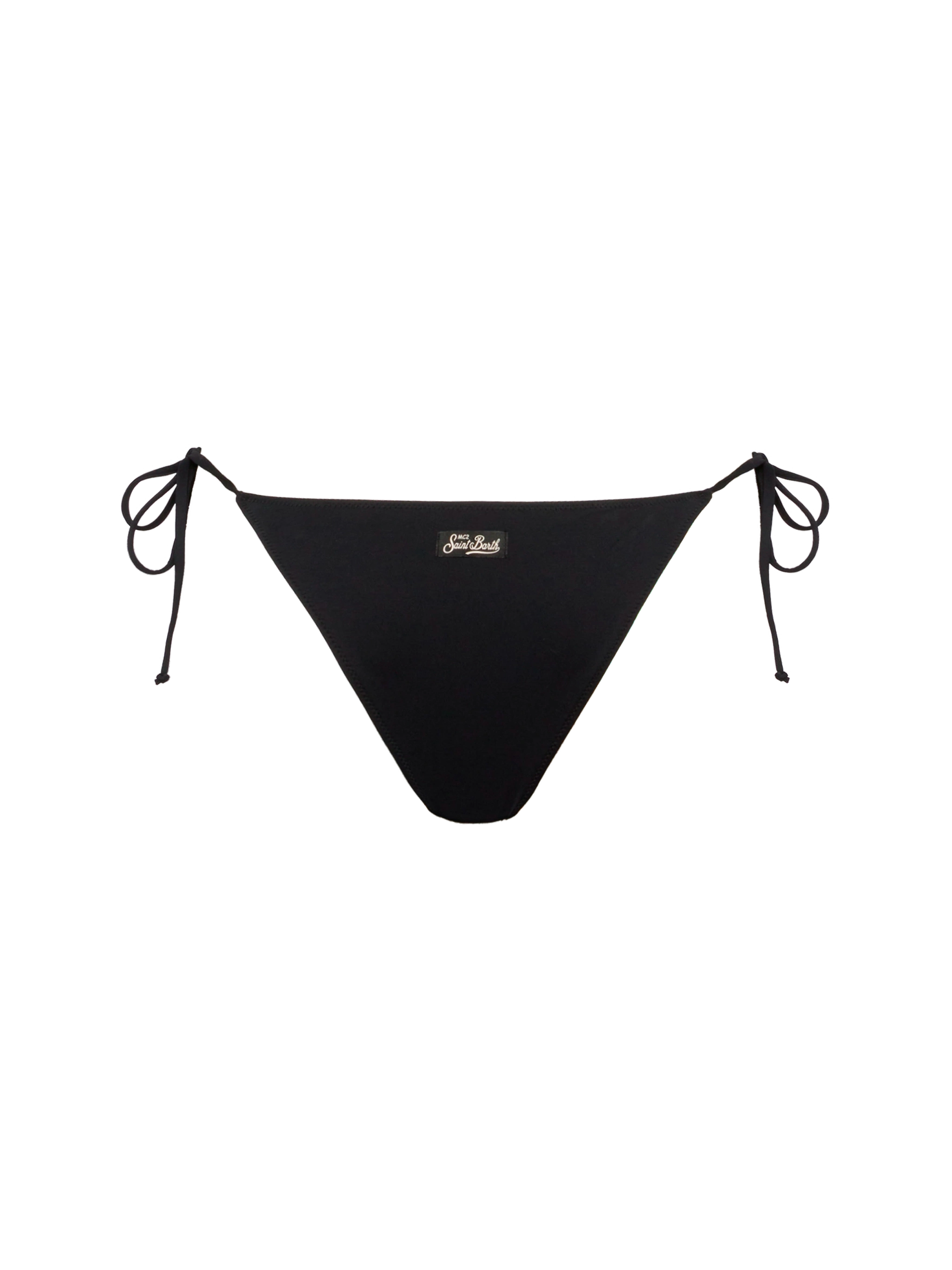 mc2-saint-barth-marielle-slip-mare-classico-nero-con-strass-a-righe image 2