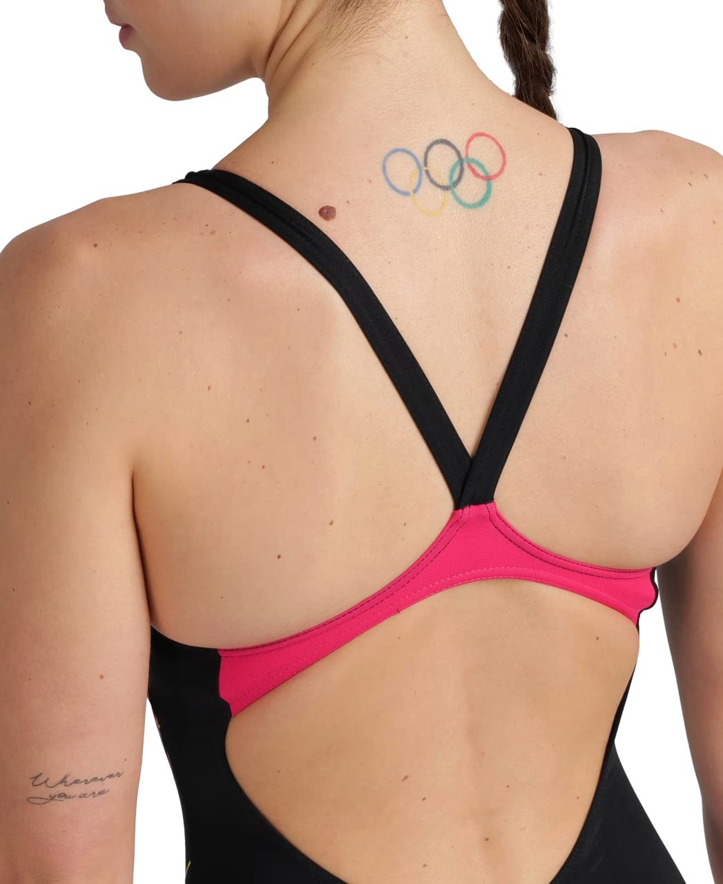 arena-graphic-v-back-costume-intero-sportivo-donna image 3