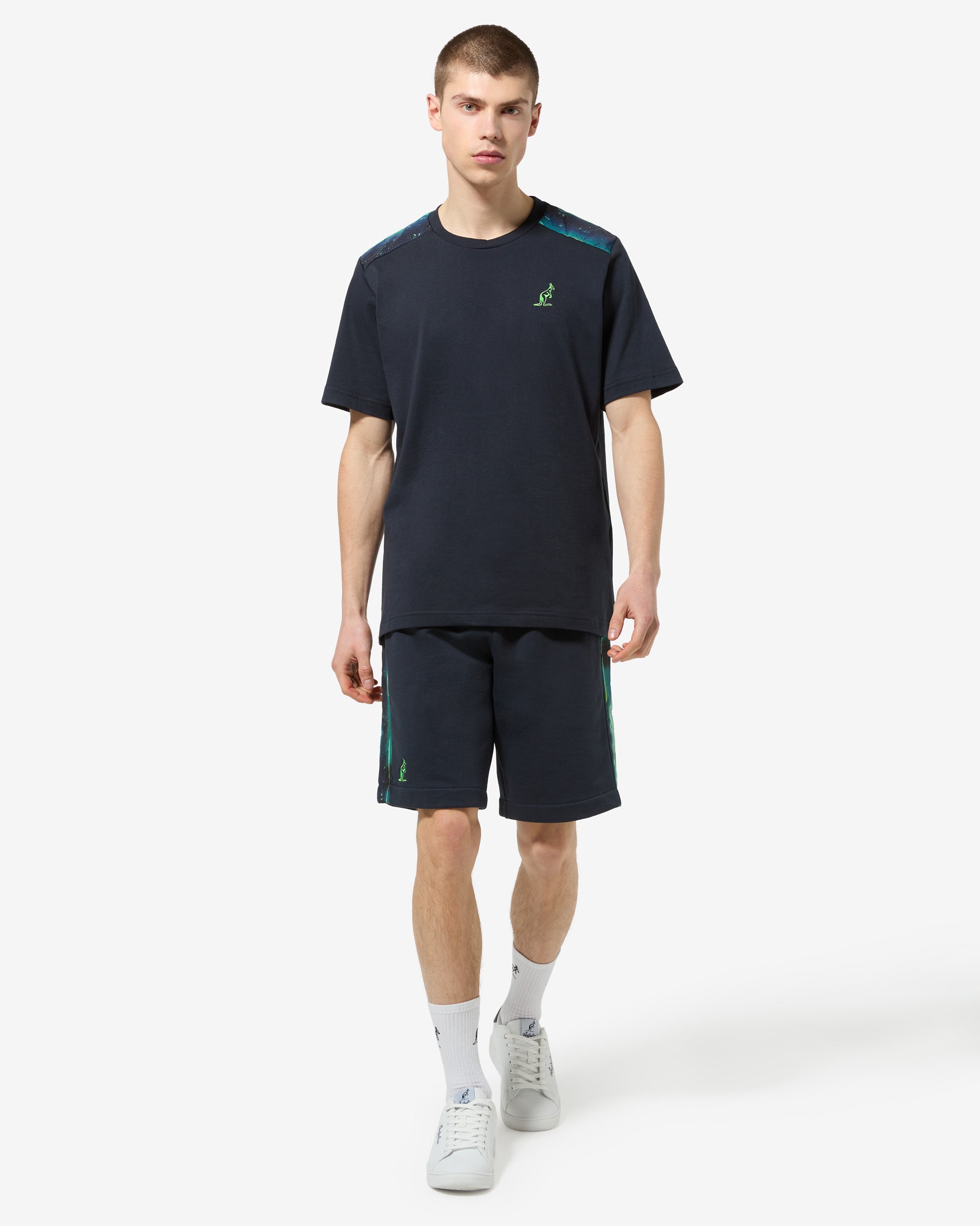 australian-file-short-short-in-felpa-garzata-blu-navy image 3