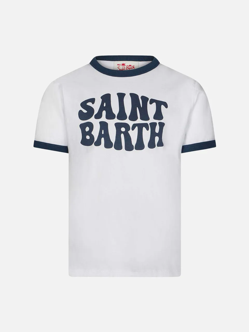t-shirt-bianca-da-bambino-mc2-saint-barth-in-cotone-con-stampa-groovy-saint-bart image 1
