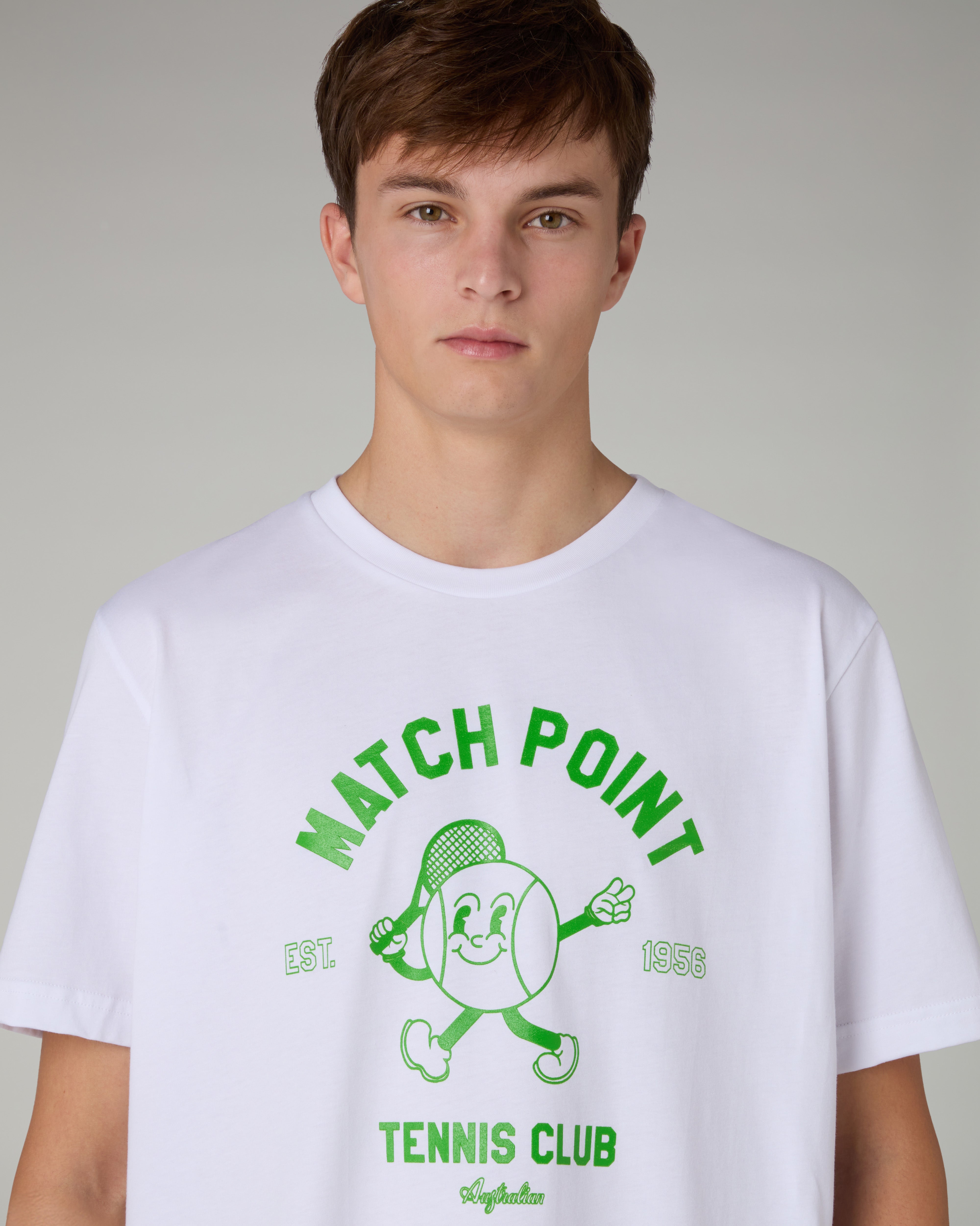 australian-mascotte-t-shirt-in-cotone-bianco image 4
