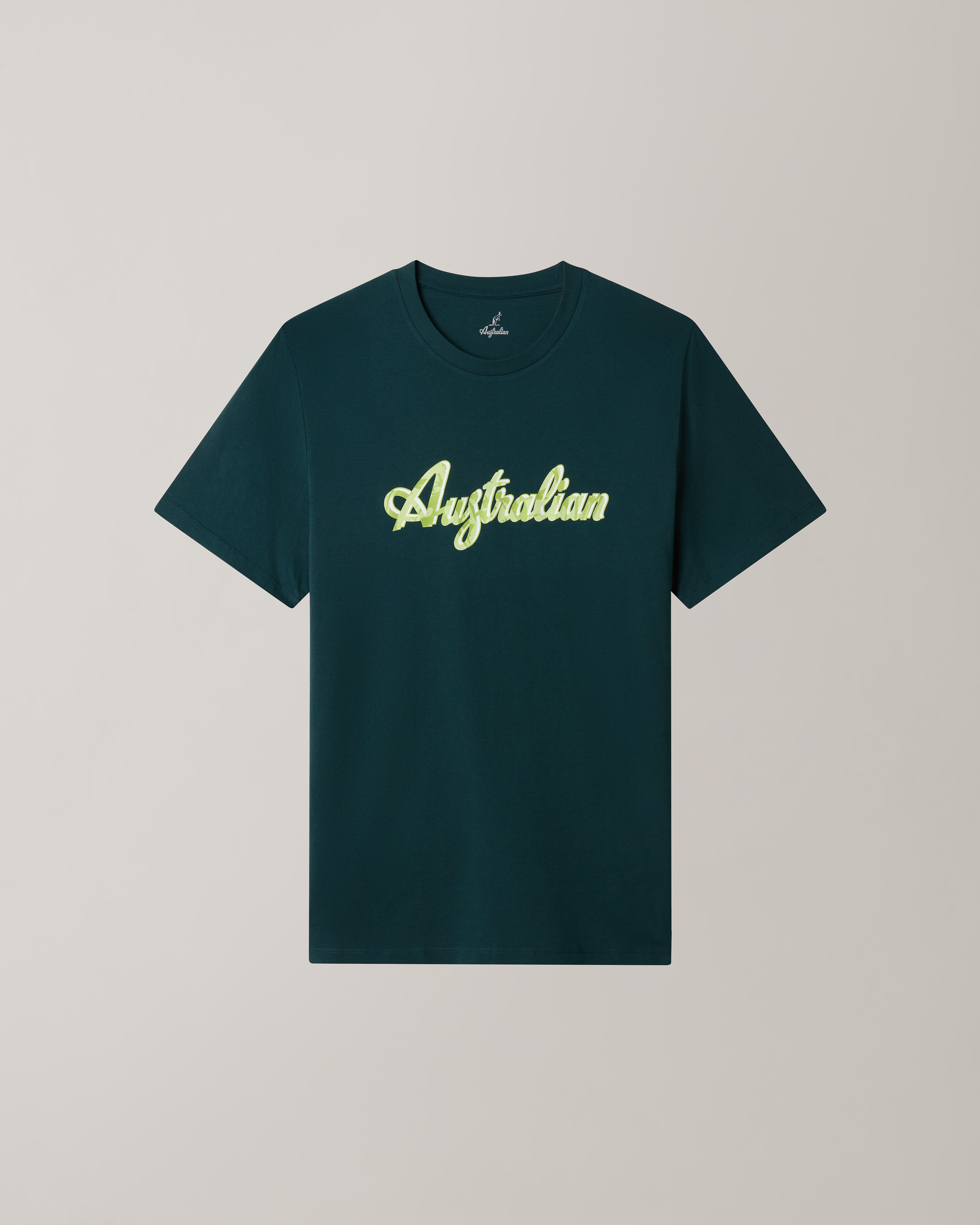 australian-logo-ripple-t-shirt-alloro-in-cotone-regular image 5