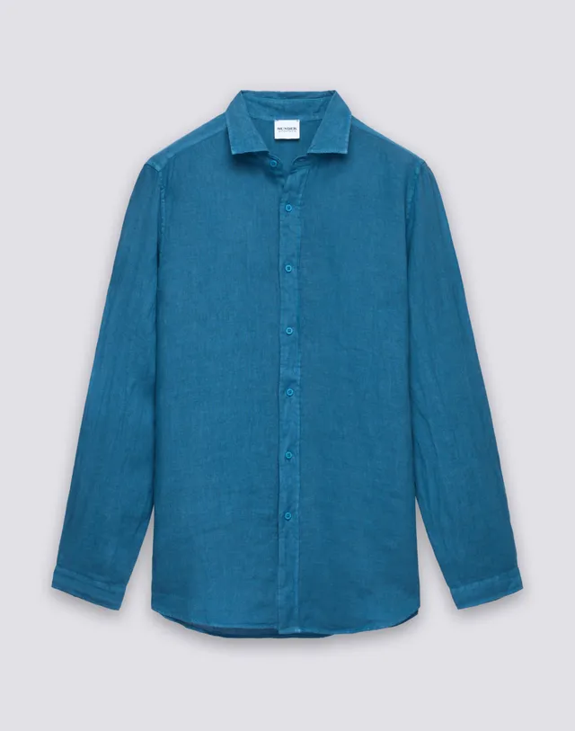 sundek-camicia-uomo-in-lino-tinto-capo-vestibilit-regular-2 image 1