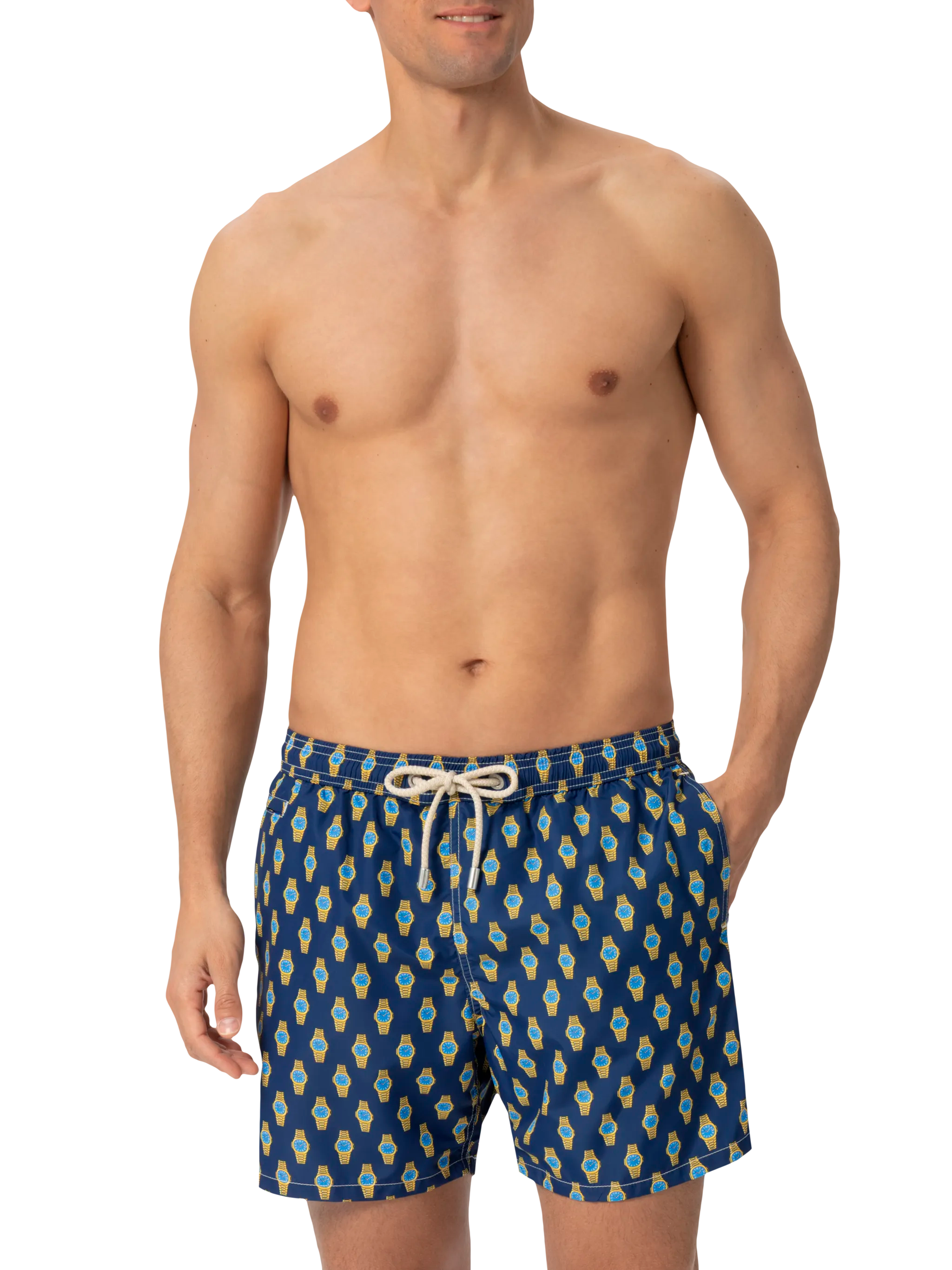 mc2-saint-barth-costume-mare-uomo-lighting-blu-navy-stampa-orologi image 3
