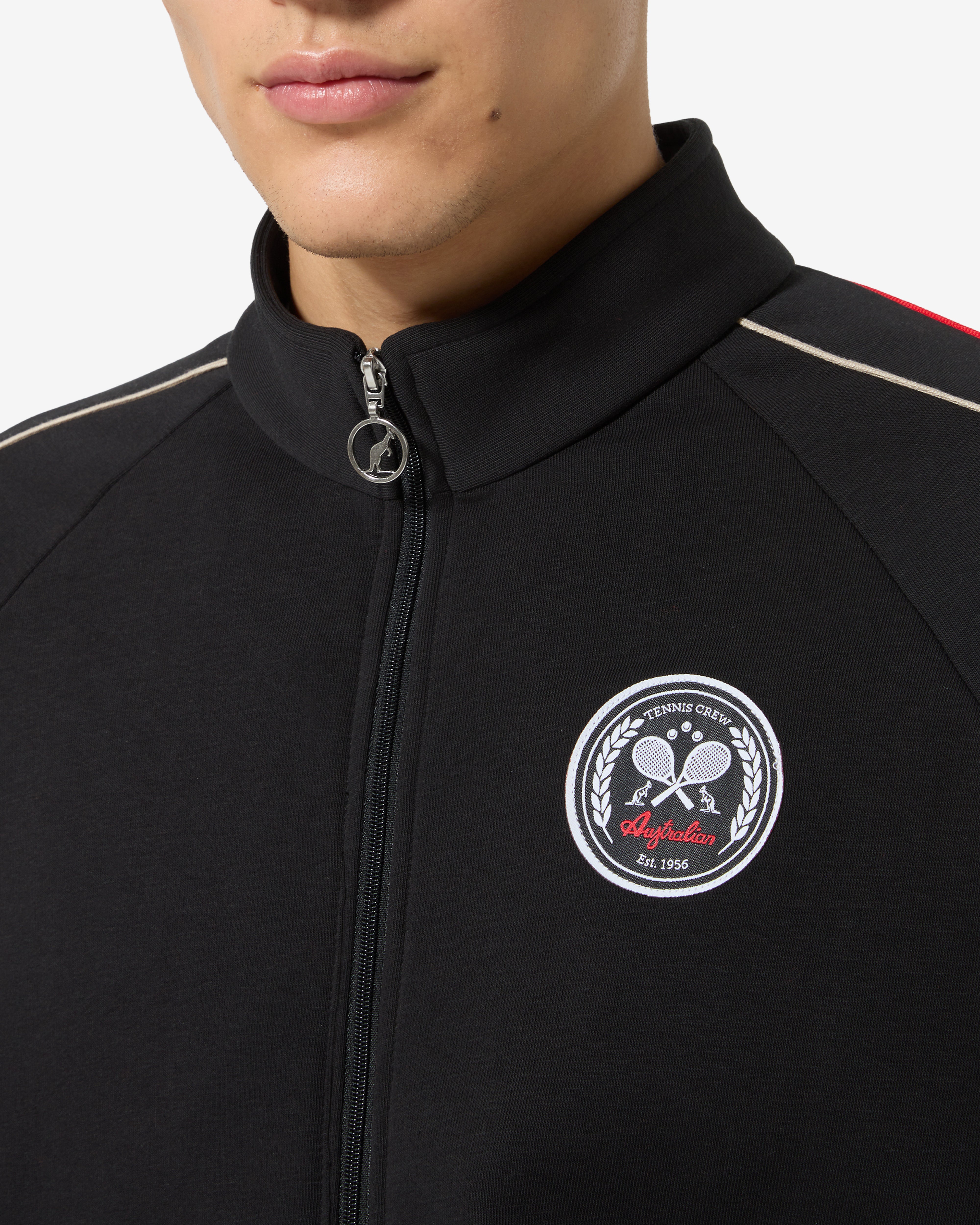 australian-tennis-crew-tracksuit-tuta-in-felpa-nera image 4