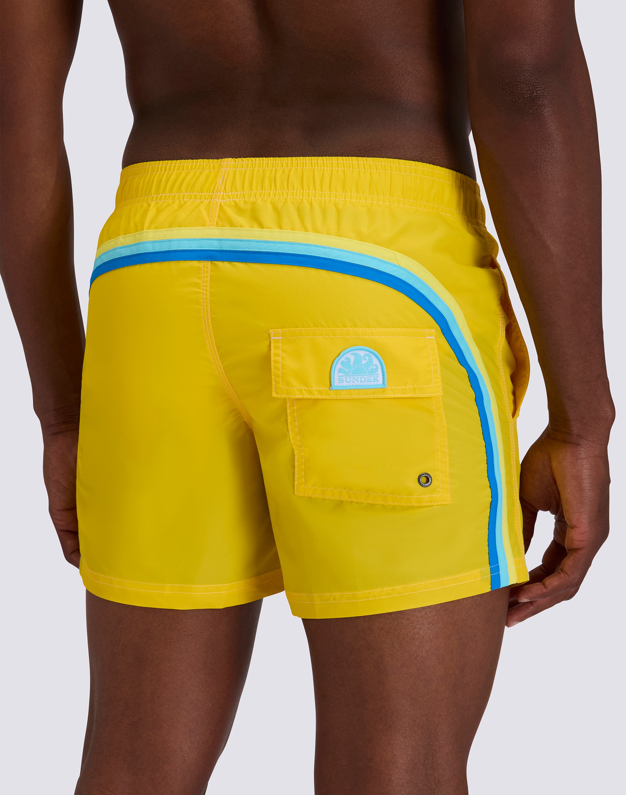 sundek-m504bdta100-iconic-taffeta-costume-da-bagno-uomo-corto-vita-elasticata image 3