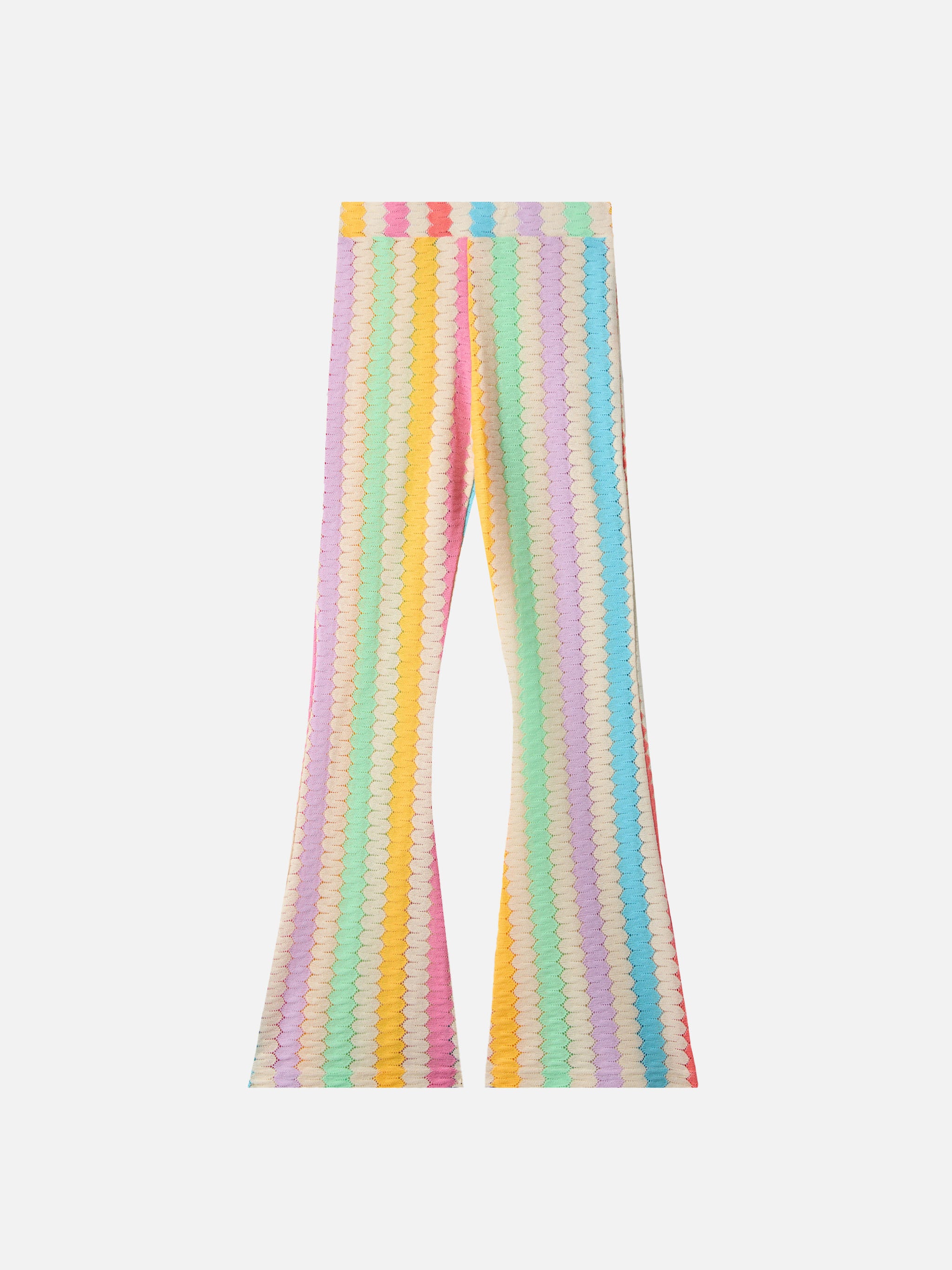 mc2-saint-barth-pantaloni-flare-gwenda-jr-bambina-chevron-multicolor image 1
