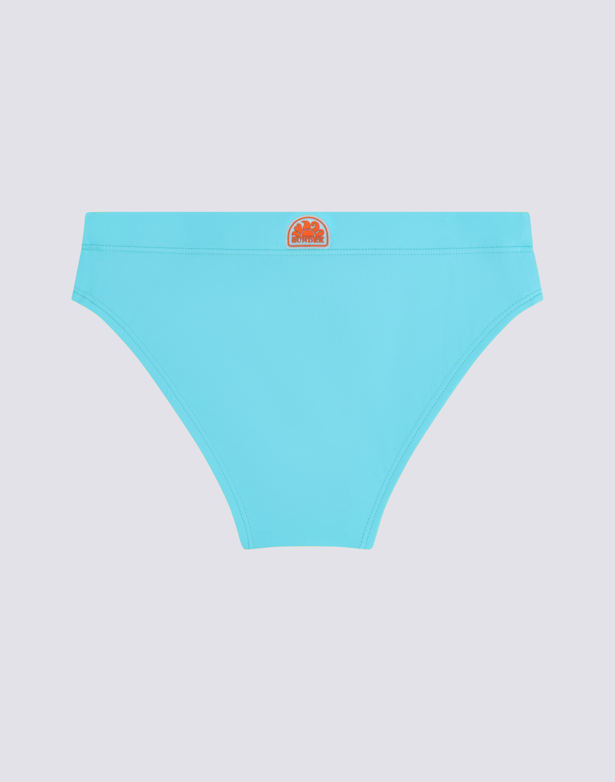 sundek-diwalter-slip-mare-bambino-tinta-unita-con-arcobaleno-laterale-econyl image 2