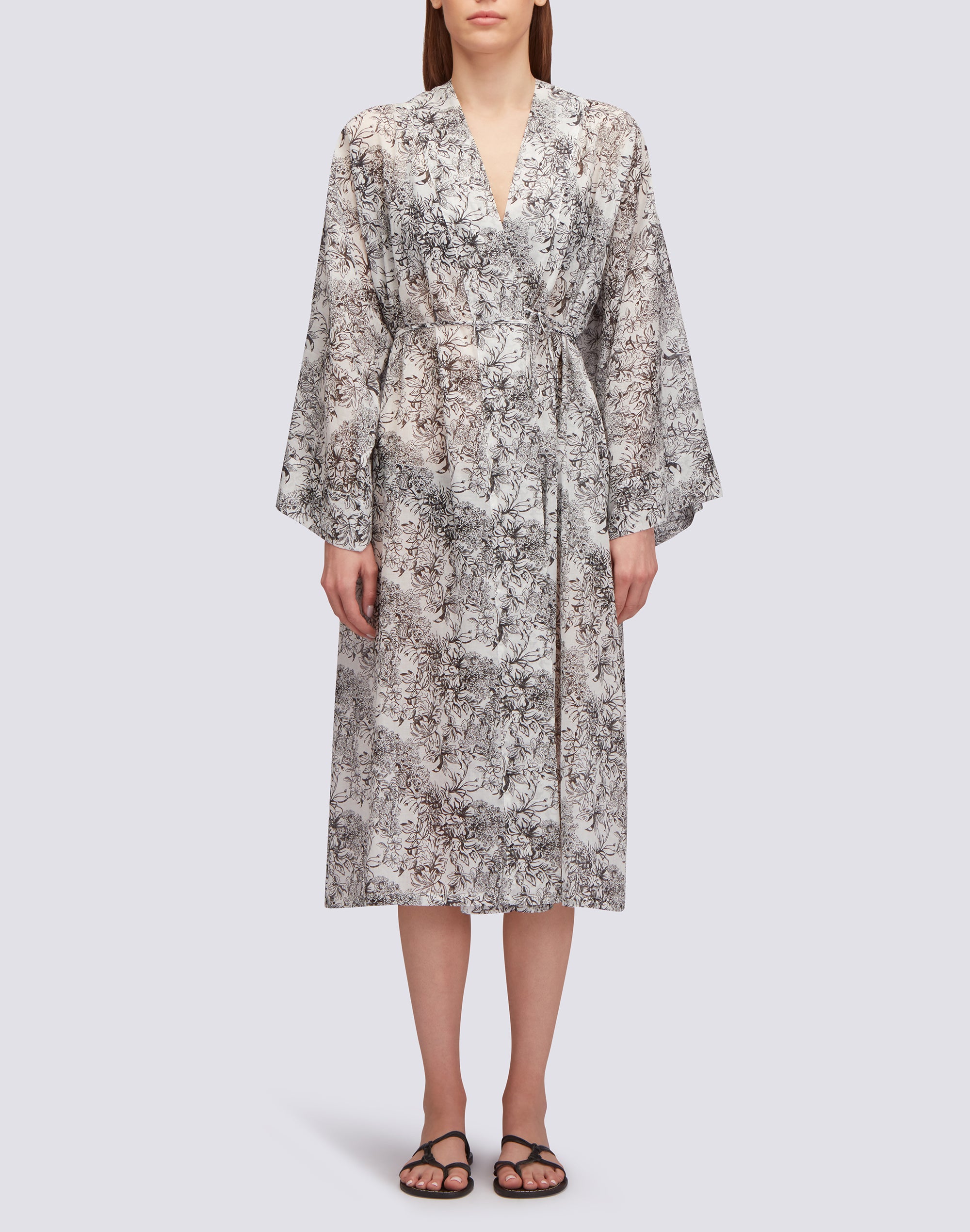 sundek-abito-kimono-lungo-donna-stampa-fleur-de-joie image 2