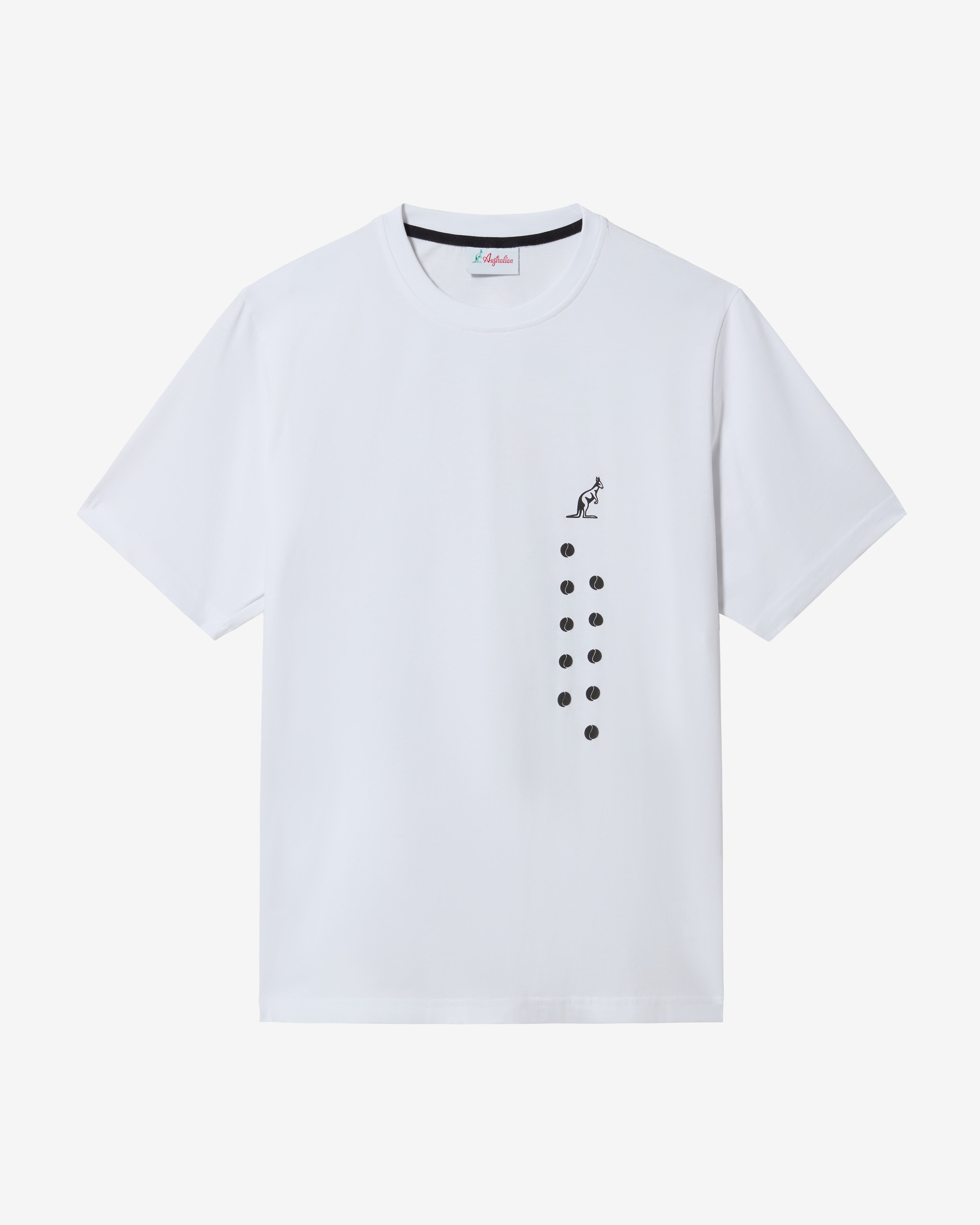 australian-league-pinkangoo-t-shirt-cotone-bianco-stampa-fronte-retro image 4