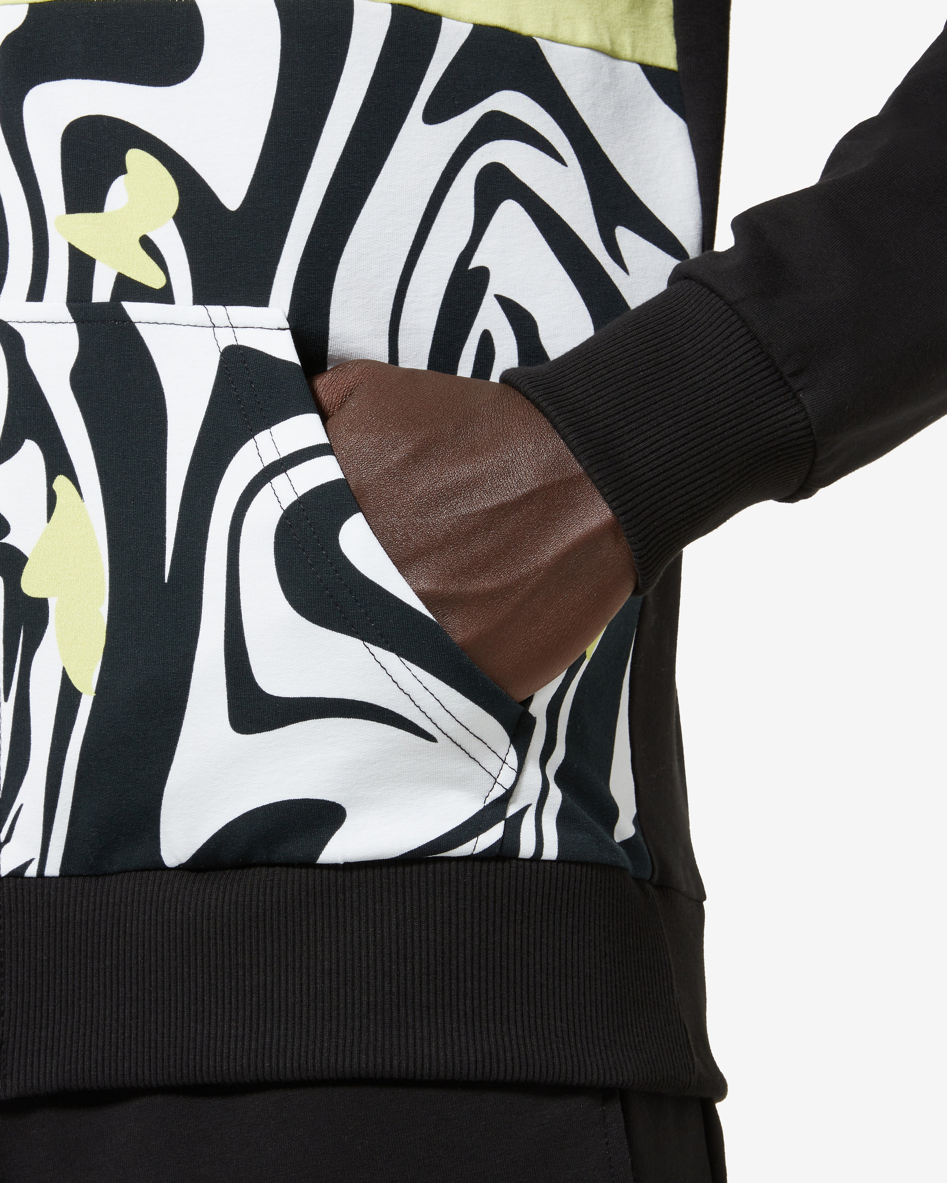 australian-vinyl-track-jacket-giacca-felpa-con-cappuccio-nera-landscape image 5