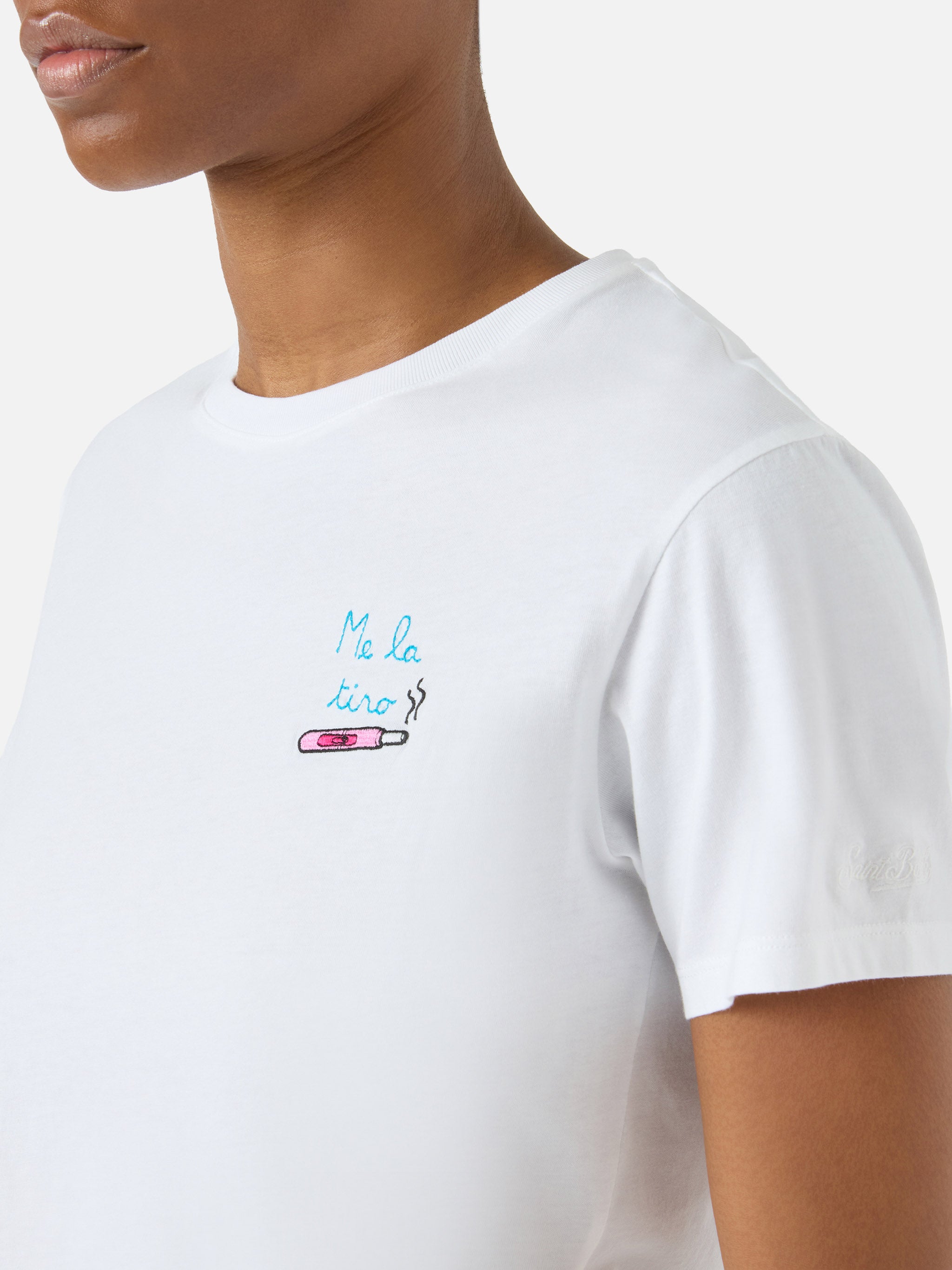 mc2-saint-barth-t-shirt-emilie-bianca-con-ricamo-me-la-tiro image 1
