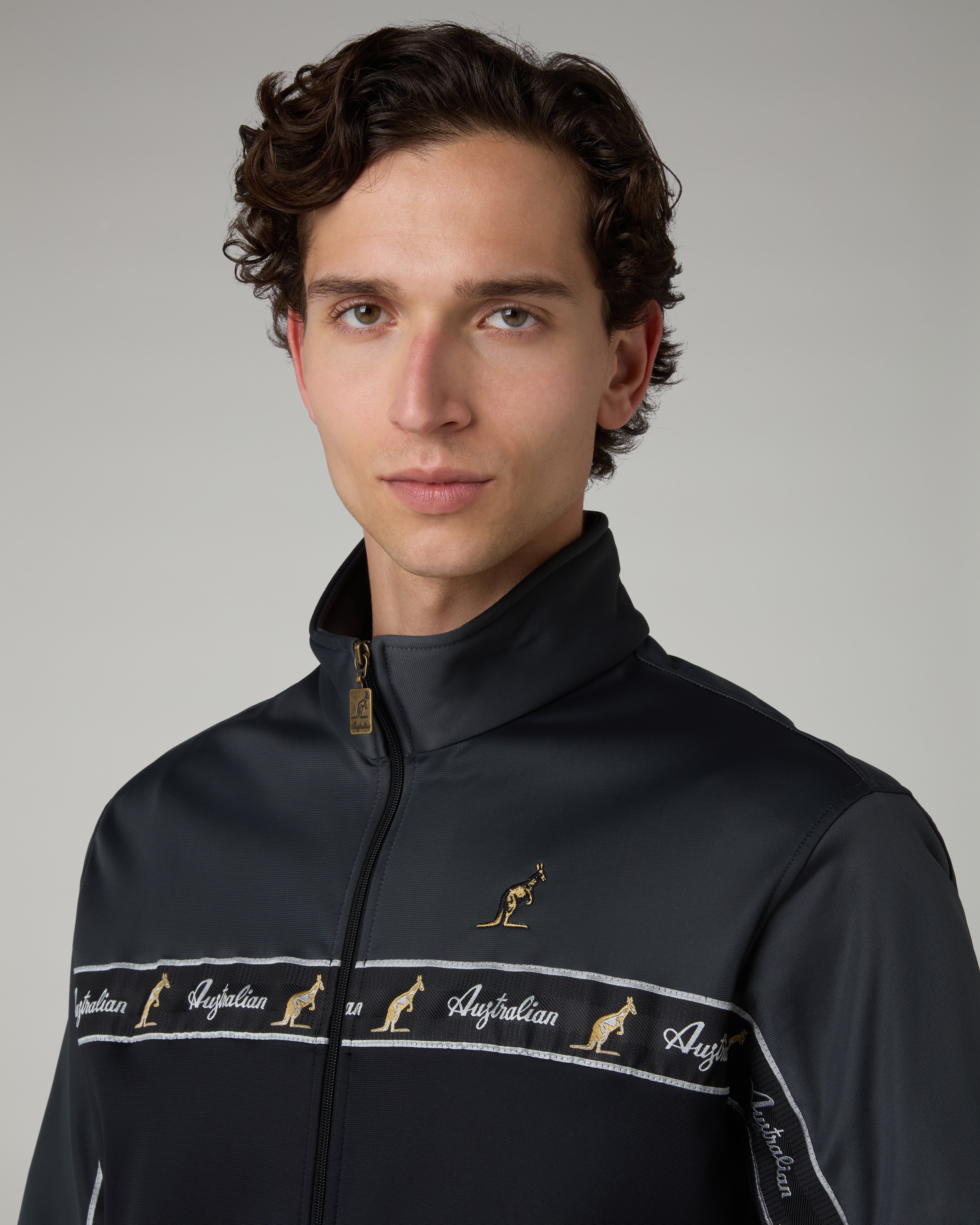 australian-duo-track-jacket-giacca-acetato-grigio-titanio image 4
