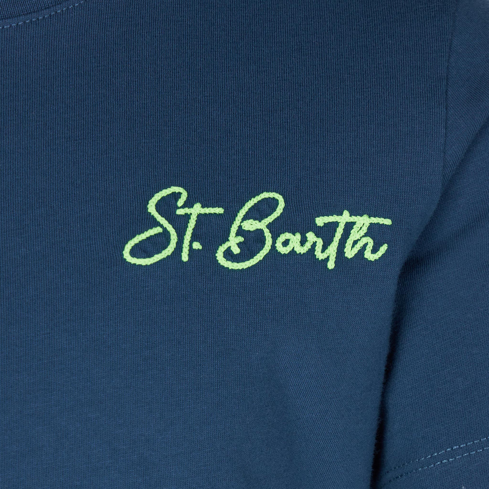 mc2-saint-barth-t-shirt-bimbo-blu-cotone-st-barth-beach image 2