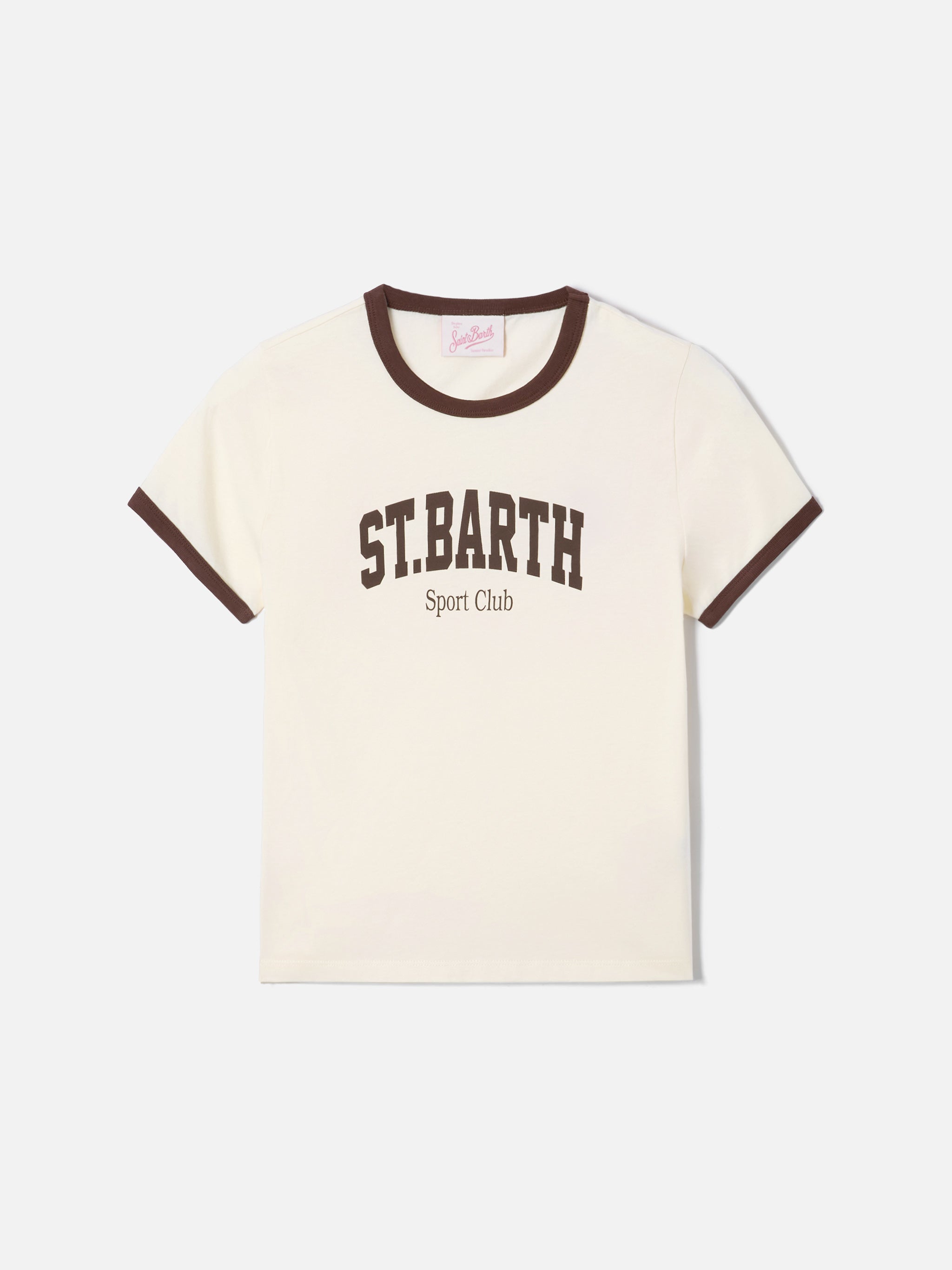 t-shirt-emilie-string-mc2-saint-barth-bianca-con-stampa-sport-club image 1
