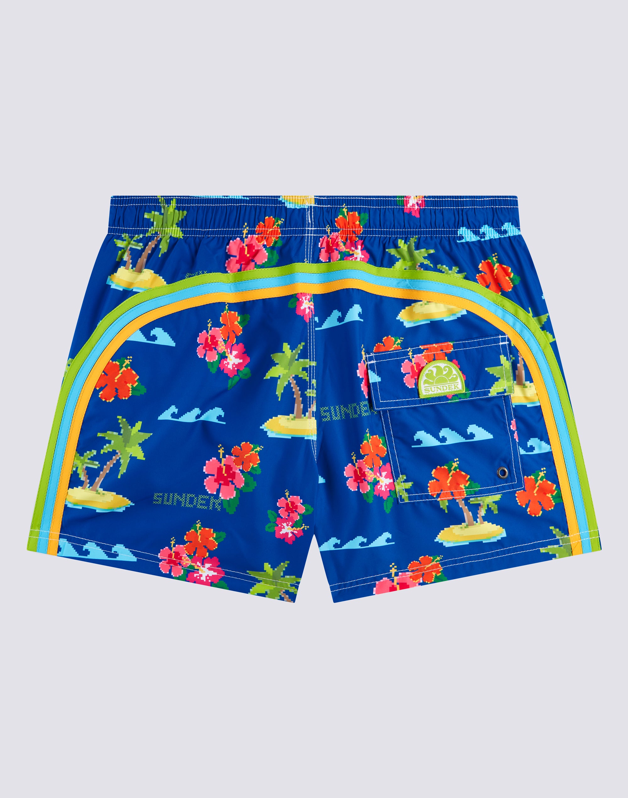 sundek-iconic-costume-mare-uomo-corto-stampa-hibixel-repreve image 5