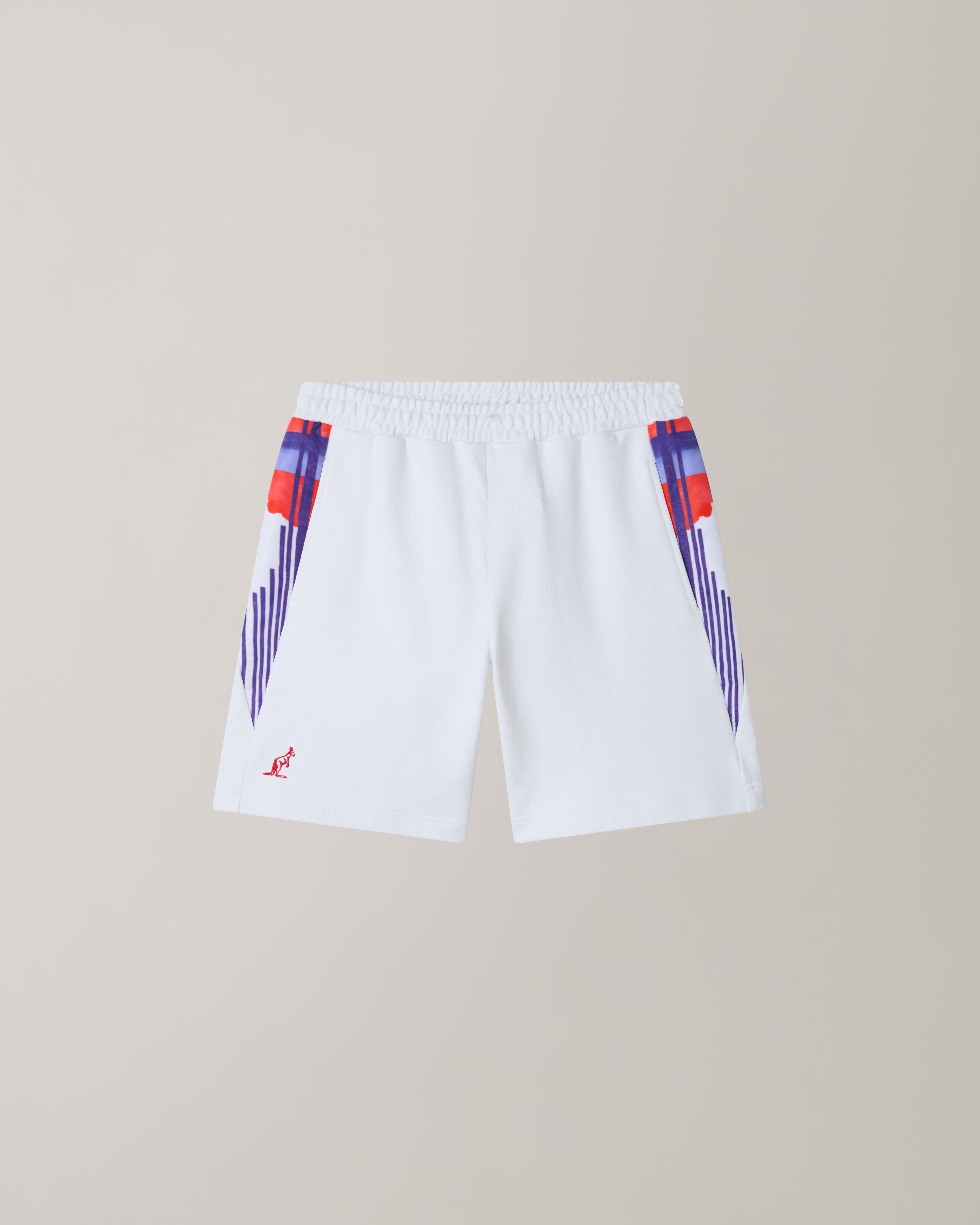 australian-goran-pink-short-shorts-felpa-bianco-con-inserti image 6