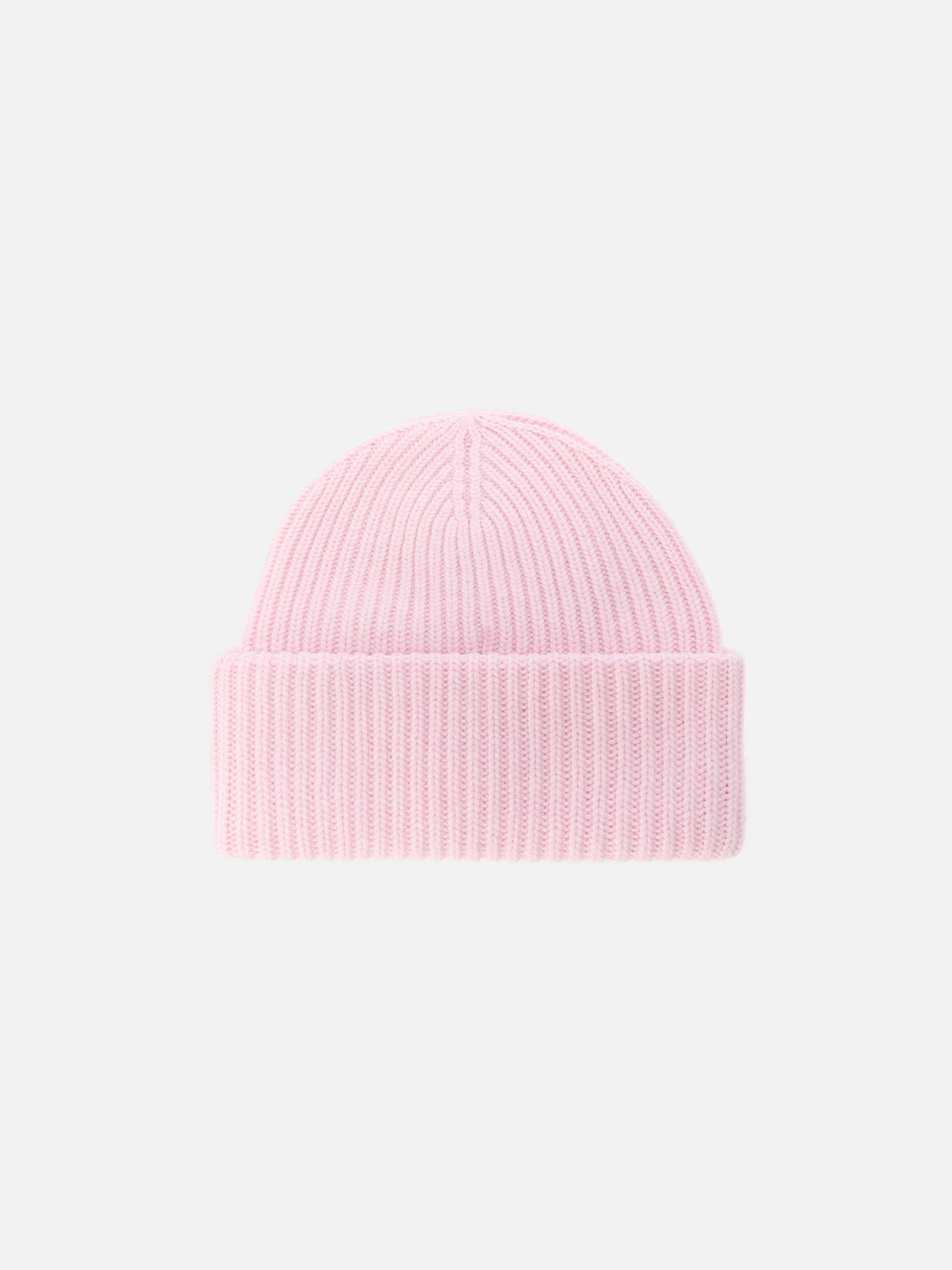 mc2-saint-barth-berry-brr0003-berretto-a-coste-in-misto-cashmere-rosa-con-patch- image 3