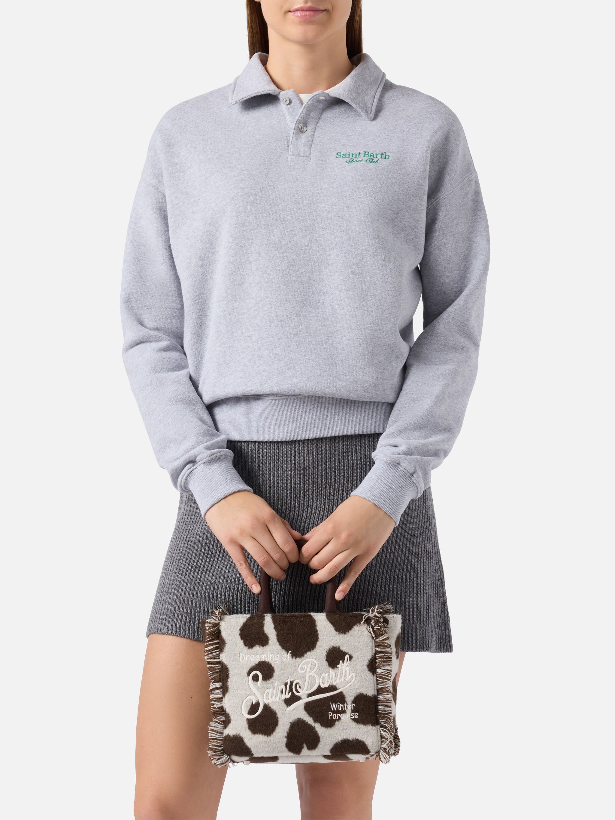 mc2-saint-barth-vanity-mini-felt-borsa-bianca-e-nera-stampa-cow image 2
