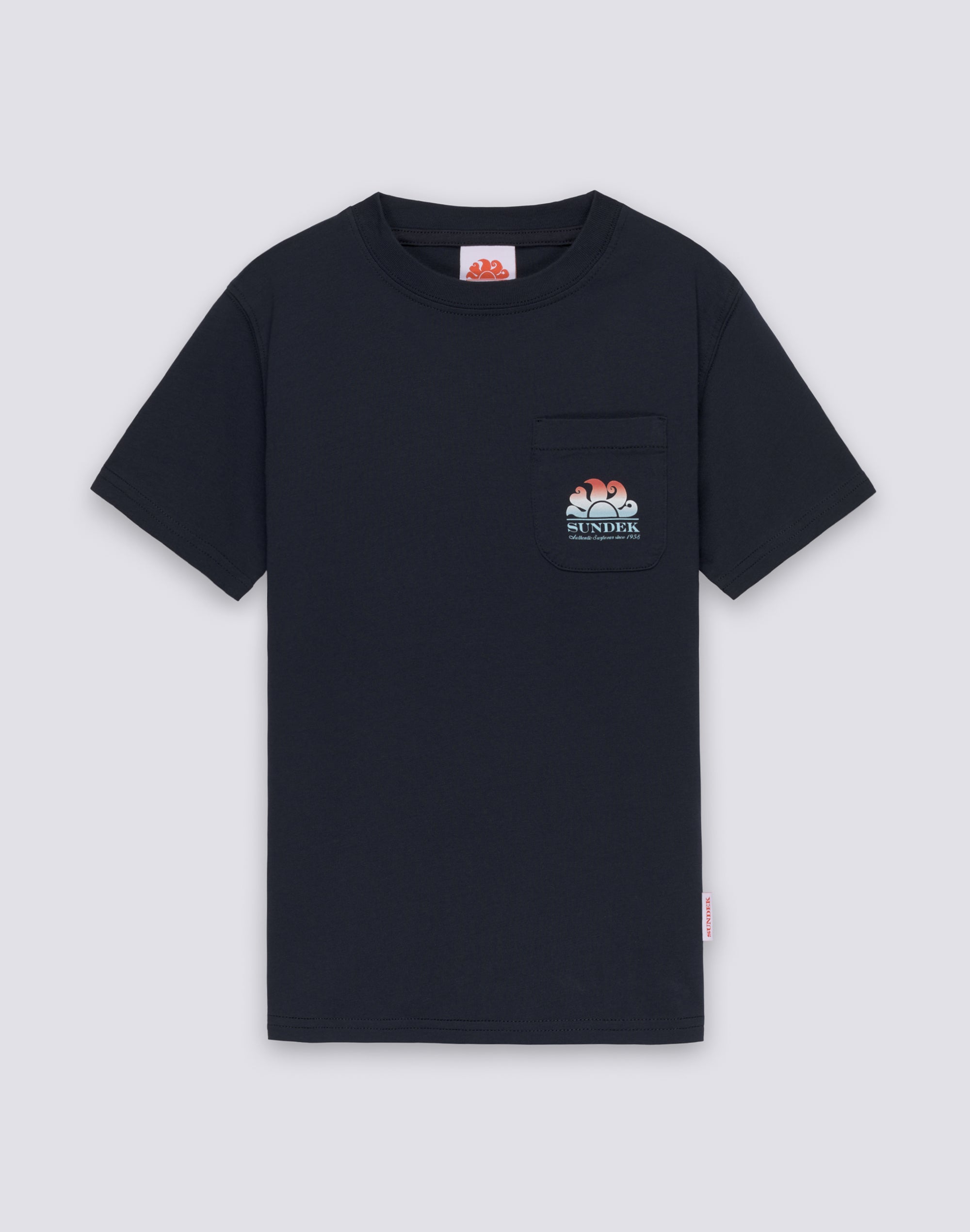 sundek-mini-new-herbert-t-shirt-bambino-con-logo-shaded-e-taschino image 2