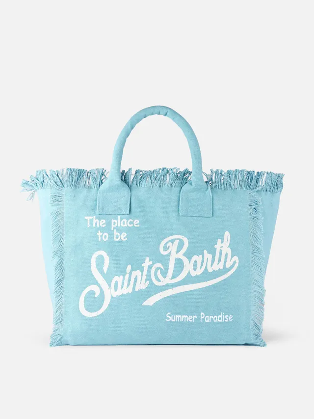 mc2-saint-barth-vanity-borsa-a-spalla-in-canvas-di-cotone-azzurro image 1