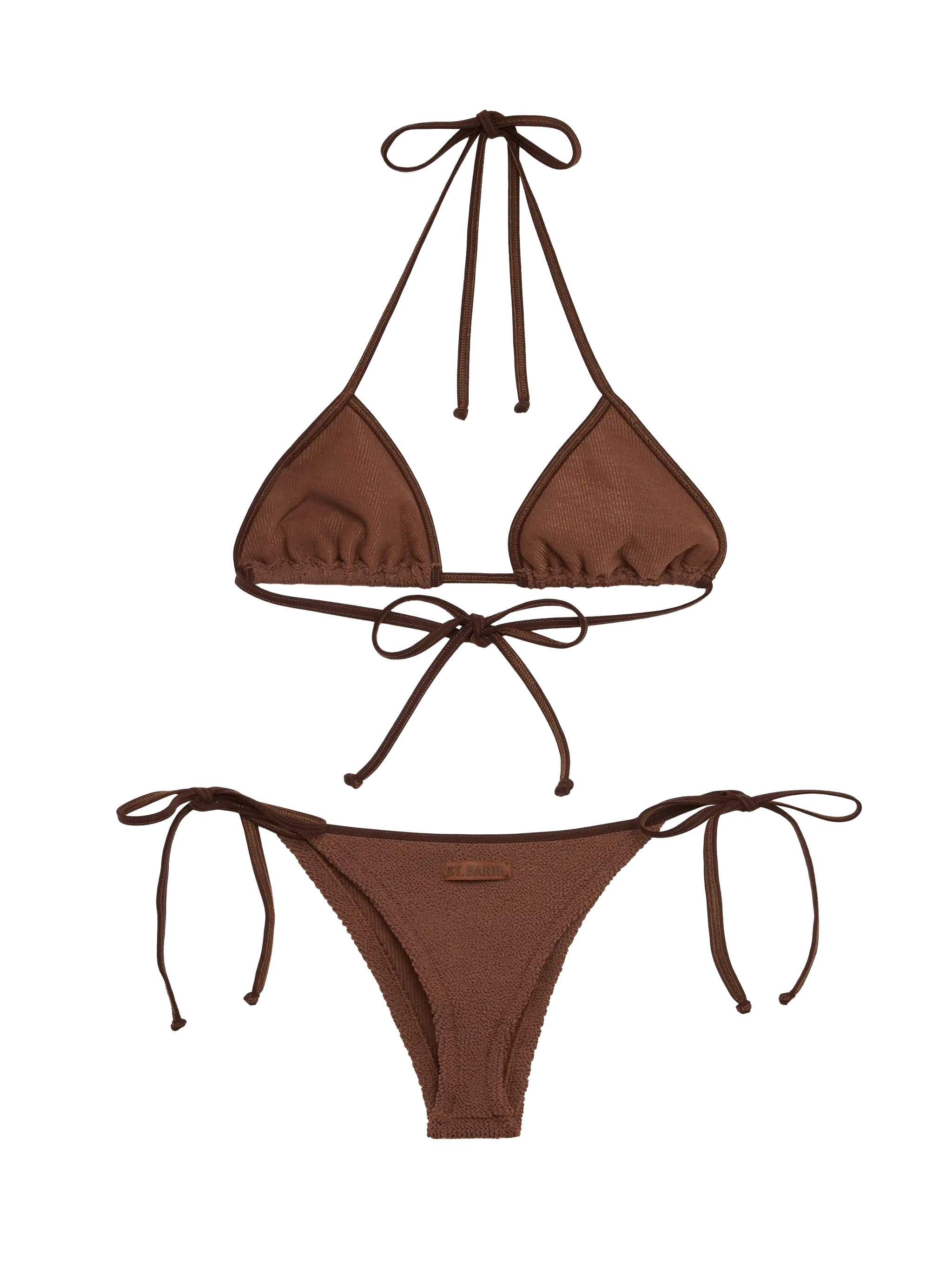 mc2-saint-barth-leah-norah-bikini-triangolo-crinkle-marrone image 3