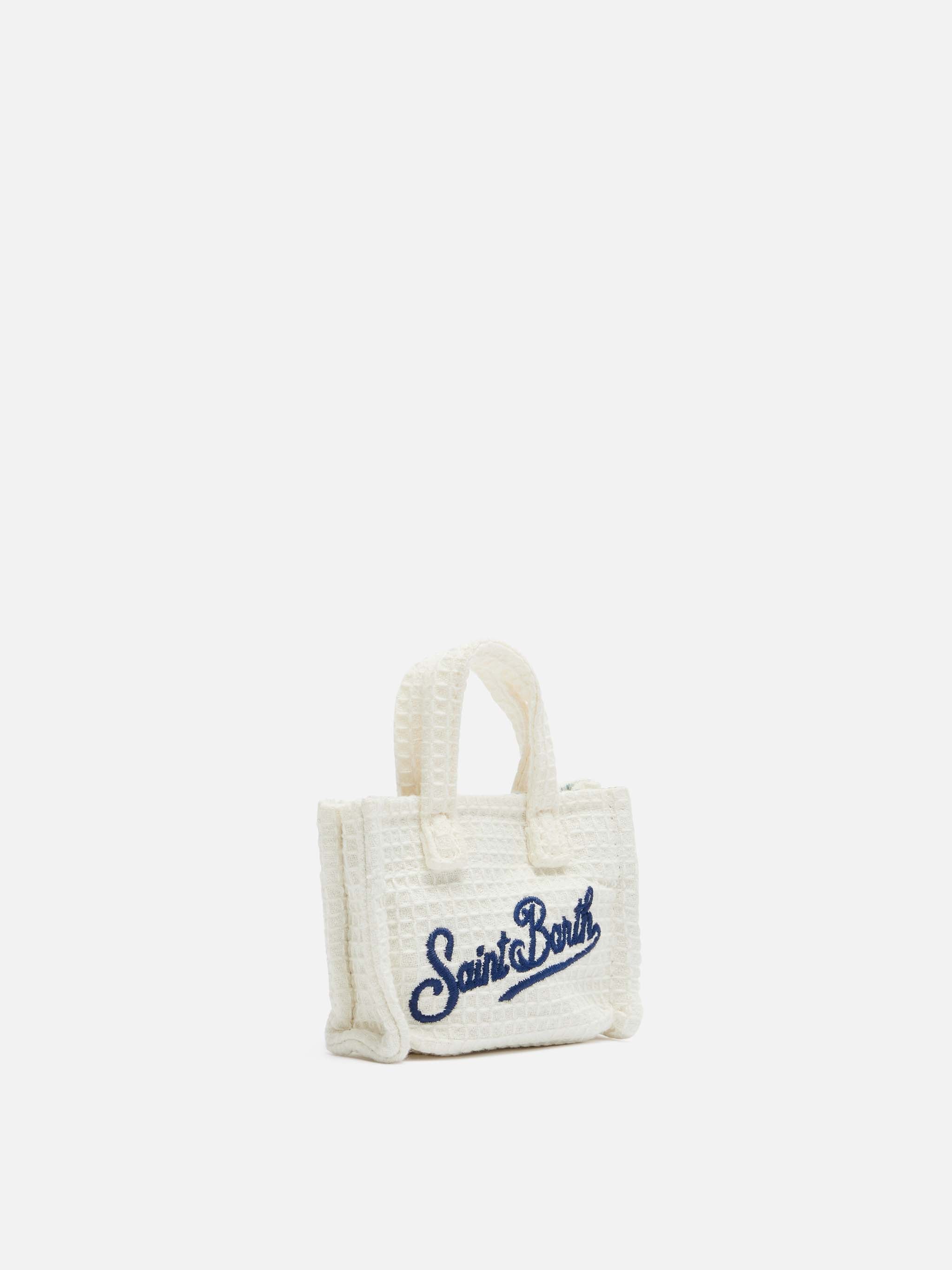 mc2-saint-barth-keybag-mini-borsa-portachiavi-cotone-nido-d-ape-beige image 4