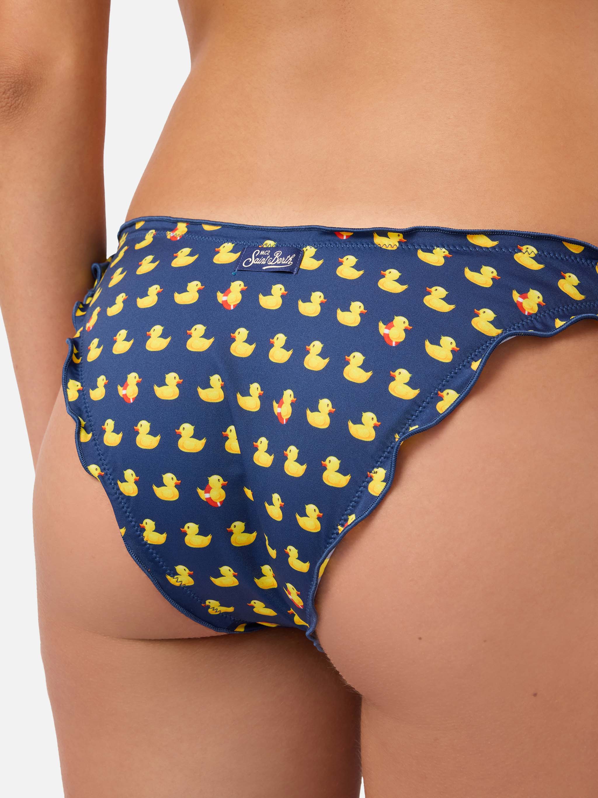 mc2-saint-barth-moon-slip-mare-donna-blu-navy-stampa-paperelle image 2