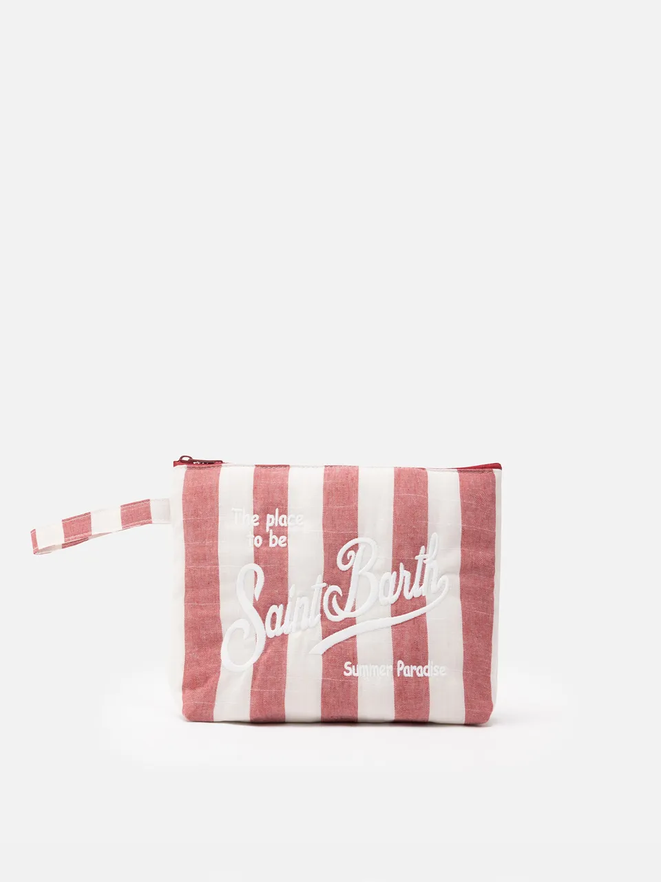 mc2-saint-barth-pochette-aline-soft-l-cotone-lino-righe-bianco-bordeaux image 1