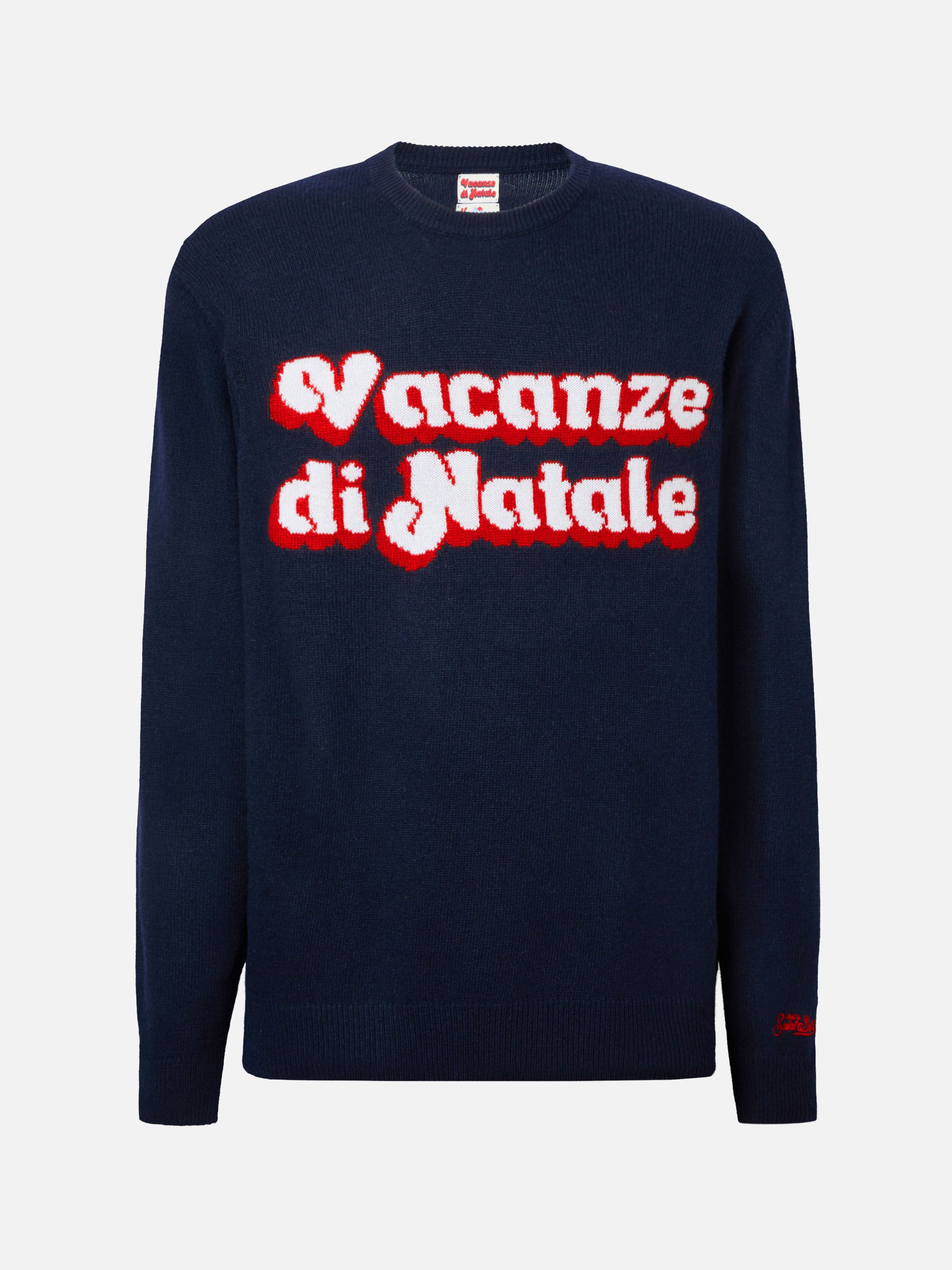 mc2-saint-barth-maglione-heron-uomo-girocollo-blu-jacquard-vacanze-di-natale image 5