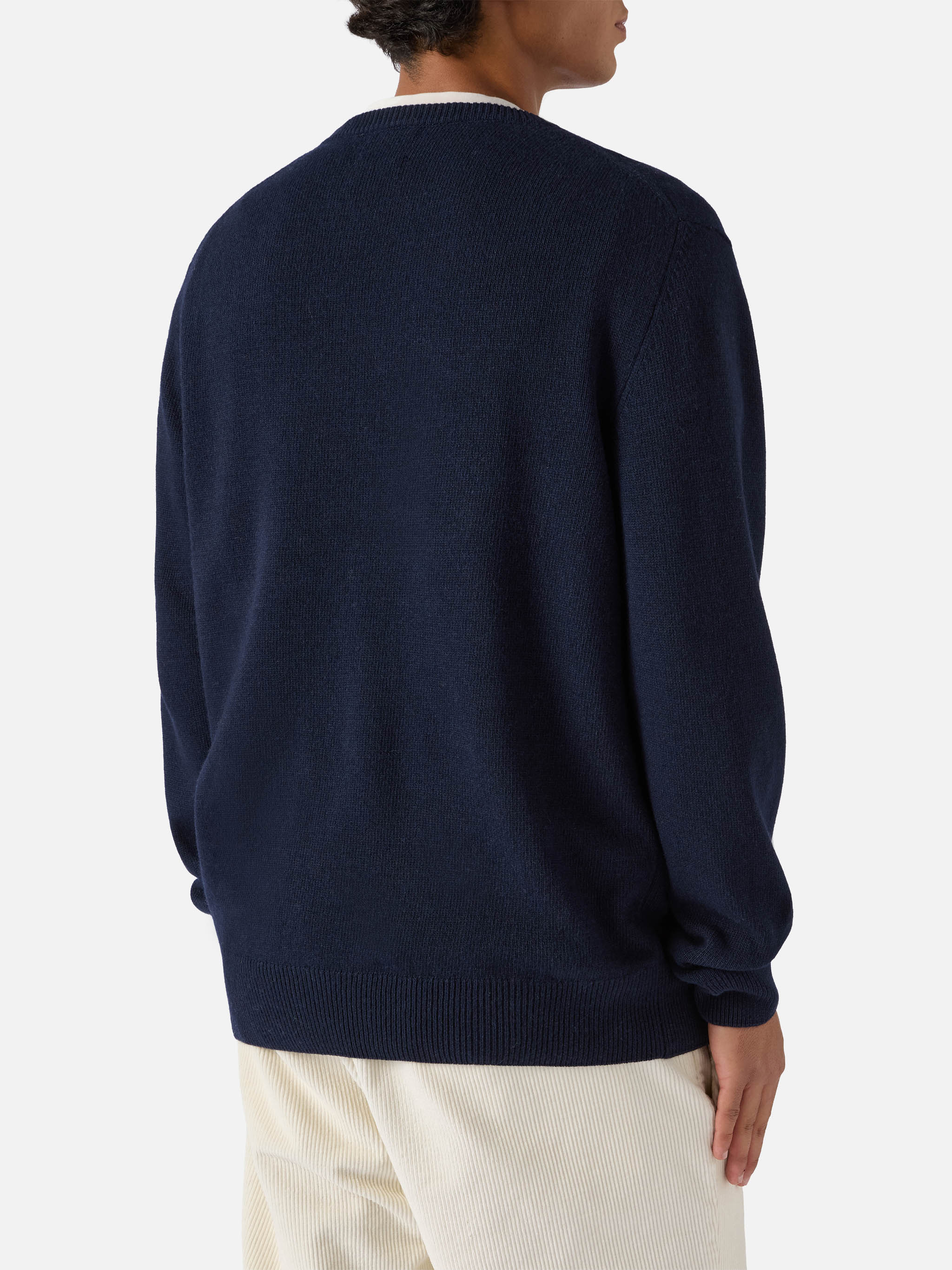 mc2-saint-barth-maglione-heron-uomo-girocollo-blu-jacquard-vacanze-di-natale image 3