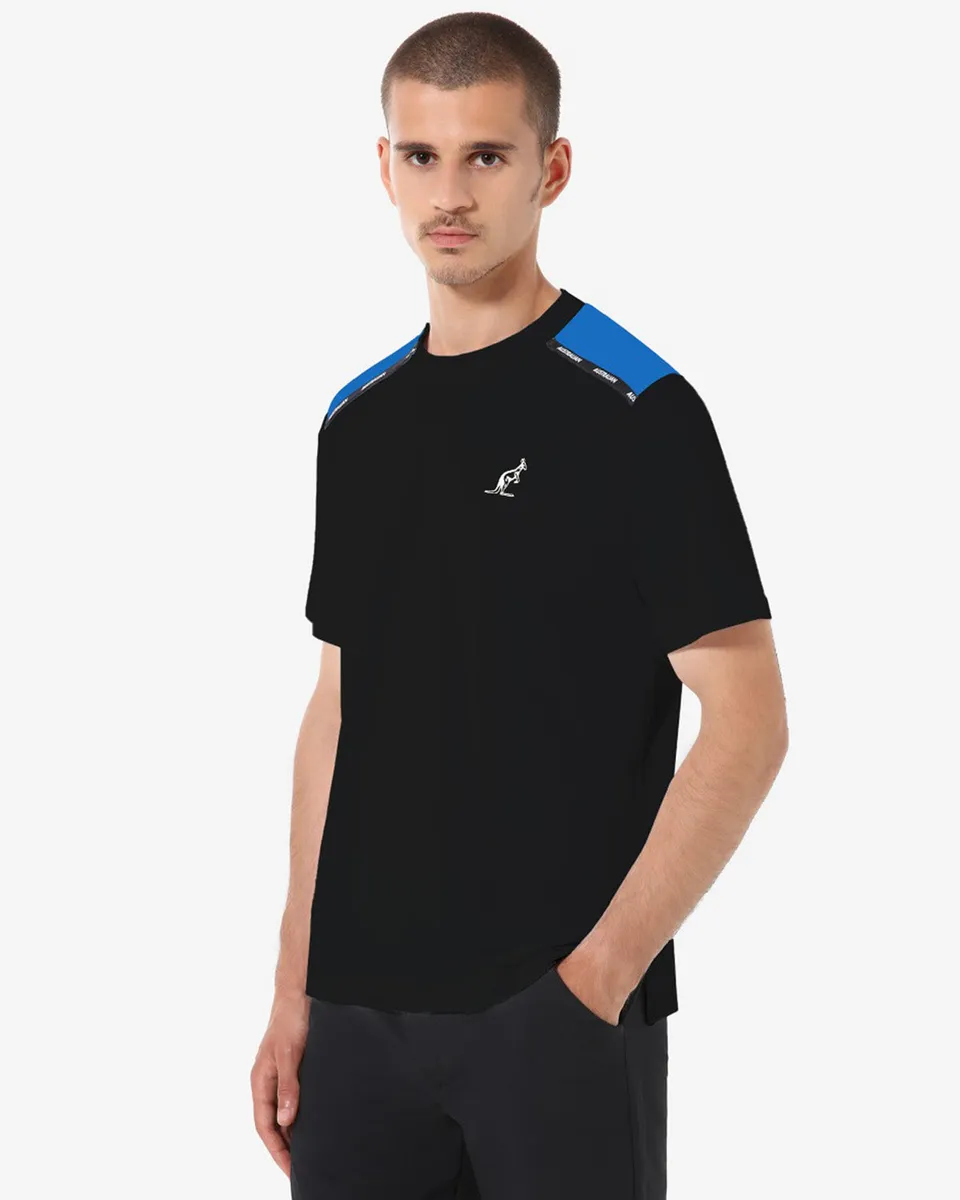 australian-tech-piquet-t-shirt-nera-t-shirt-sportswear image 1