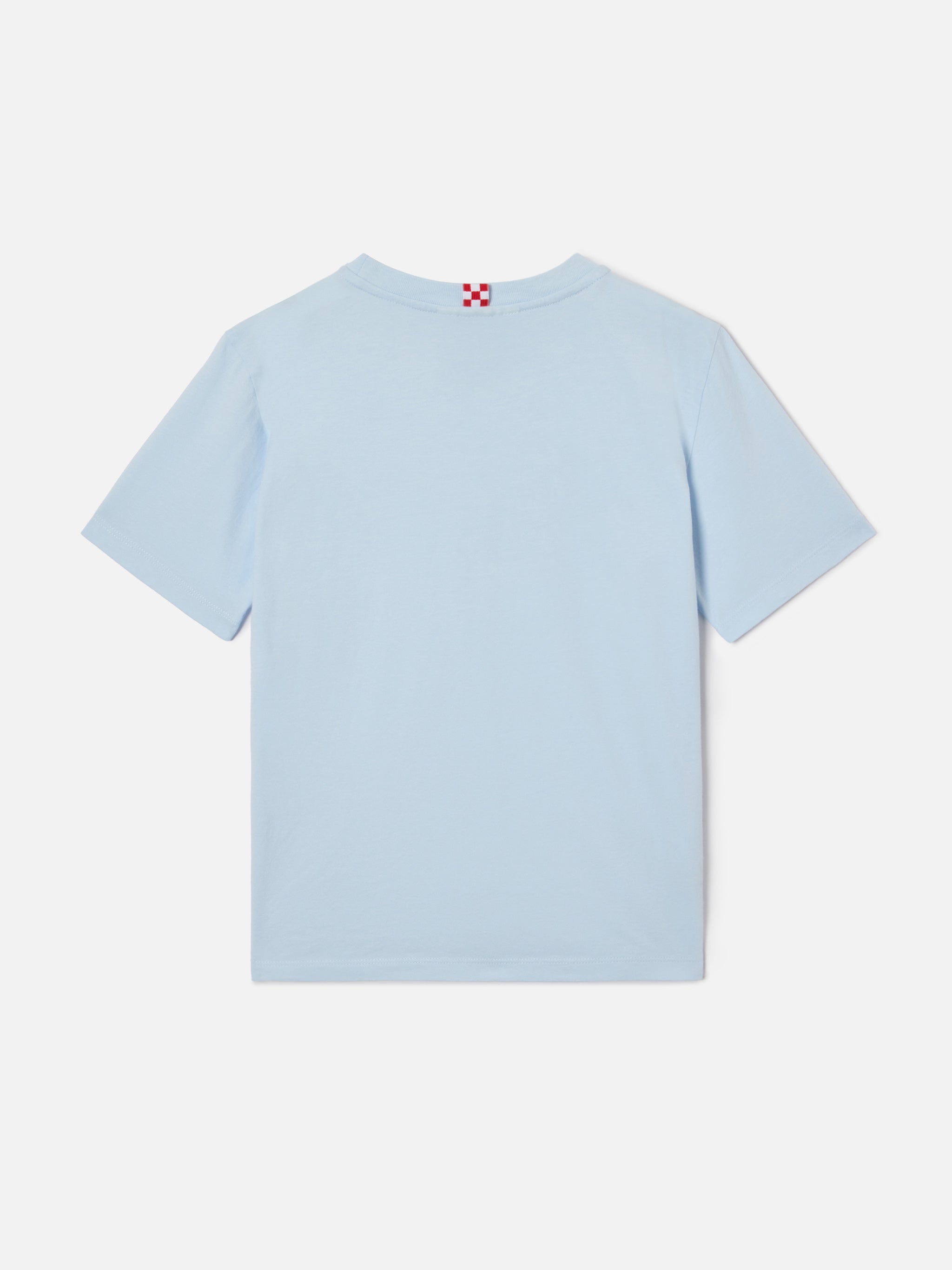 mc2-saint-barth-t-shirt-dover-jr-in-puro-cotone-azzurro-con-logo-ricamato-da-bam image 3