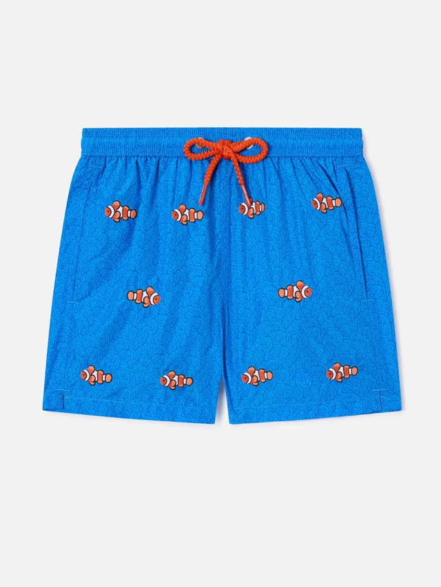 mc2-saint-barth-costume-jean-embroidery-bambino-corallo-con-ricamo-pesci image 1