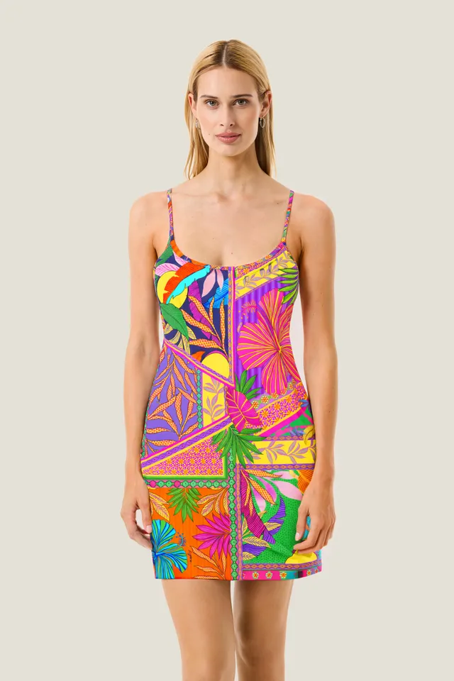 4giveness-abito-corto-pop-foulard-abito-corto-mare-da-donna-in-tessuto-foulard-c image 1
