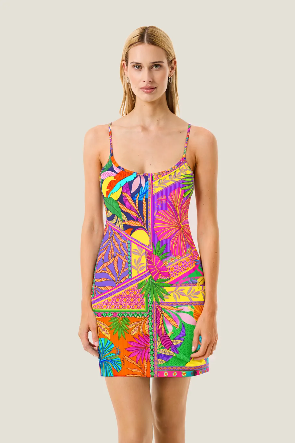 4giveness-abito-corto-pop-foulard-abito-corto-mare-da-donna-in-tessuto-foulard-c image 1