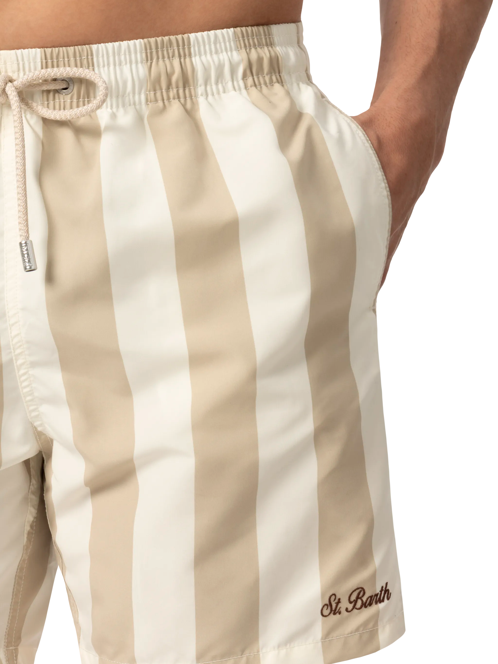 mc2-saint-barth-gustavia-costume-mare-uomo-lunghezza-media-a-righe-beige-con-ric image 5