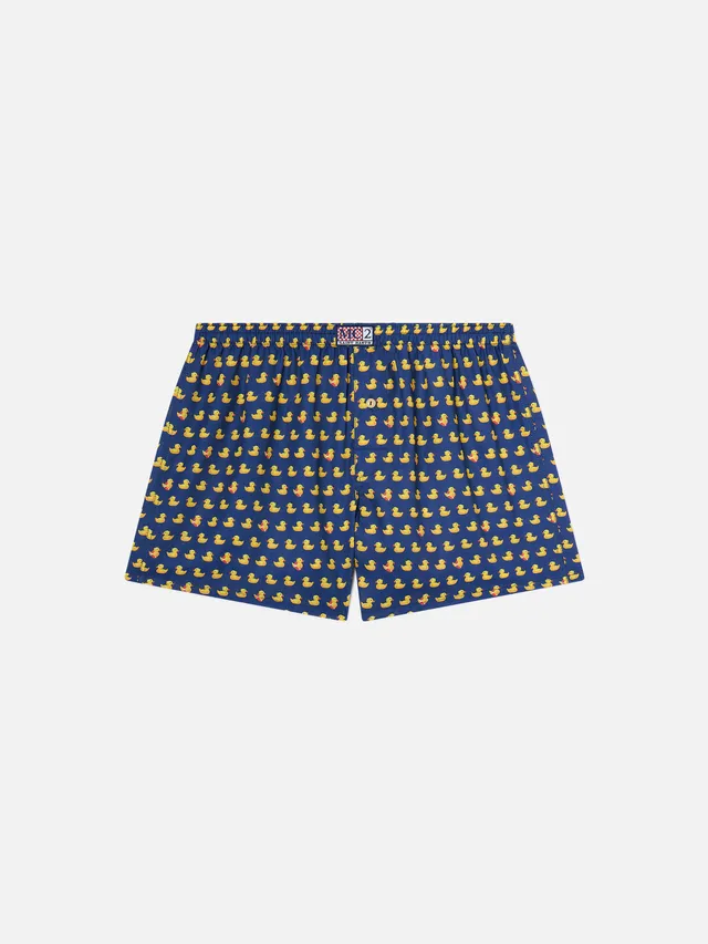 mc2-saint-barth-boxer-adam-cotone-blu-navy-stampa-paperelle-uomo image 1