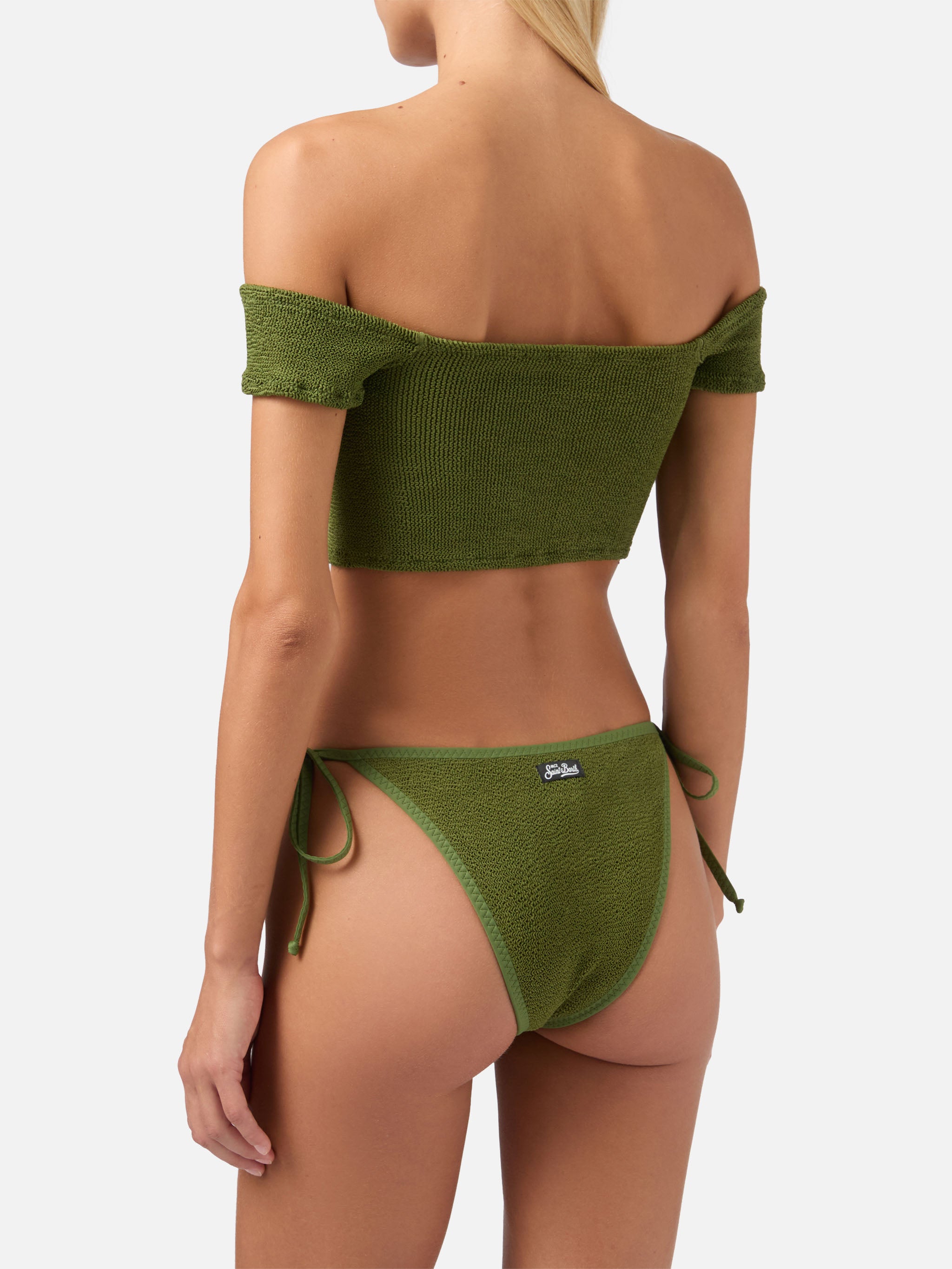 mc2-saint-barth-bikini-zena-marielle-a-due-pezzi-in-crinkle-verde-militare image 4